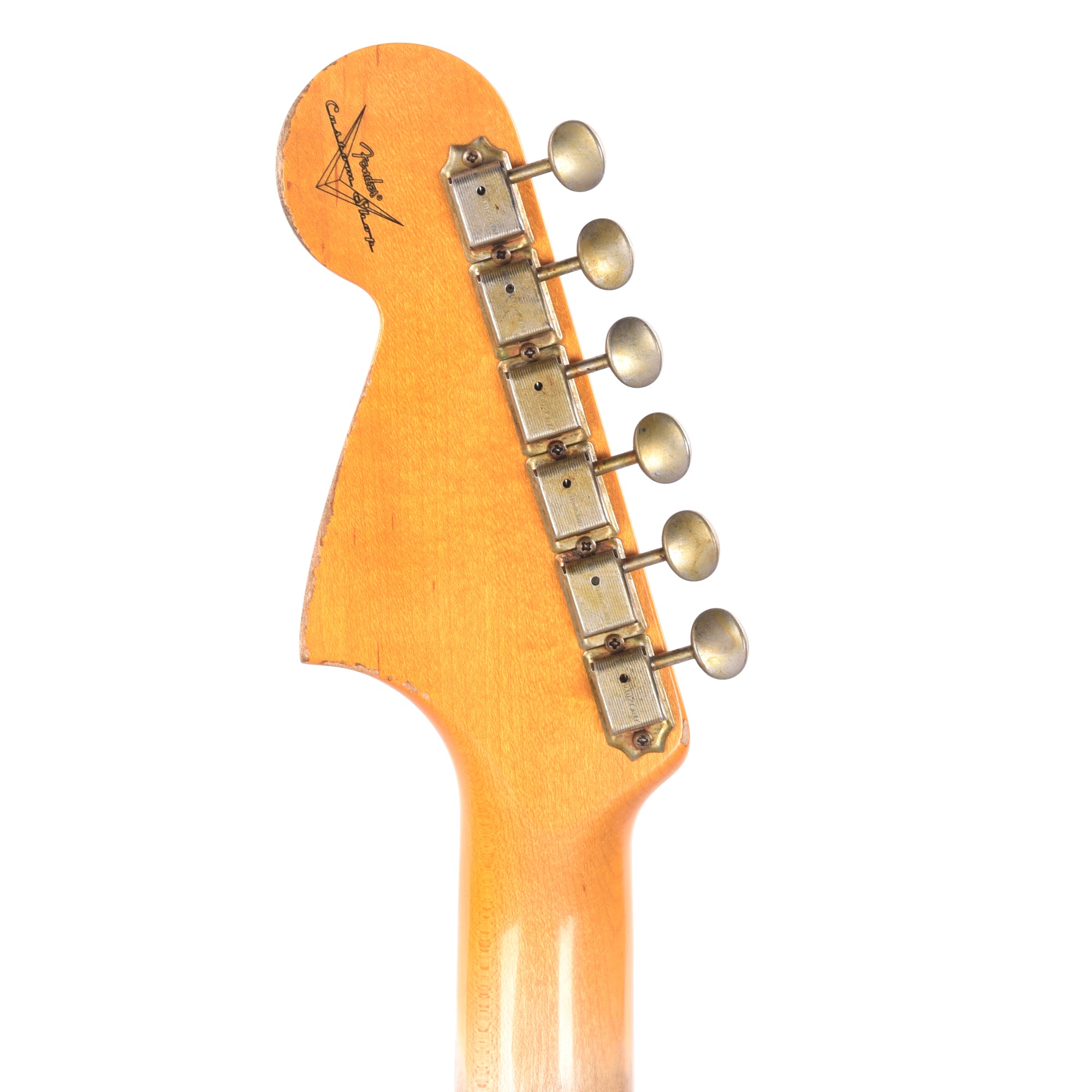 Fender Custom Shop 1962 Jaguar Heavy Relic Super Aged Appliance Green Over 3-Color Sunburst Electric Guitars / Solid Body
