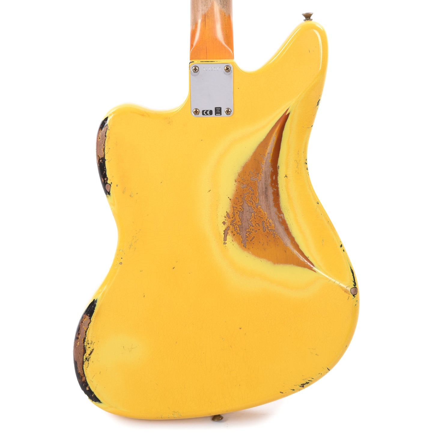 Fender Custom Shop 1962 Jaguar Heavy Relic Super Aged Graffiti Yellow Over 3-Color Sunburst Electric Guitars / Solid Body