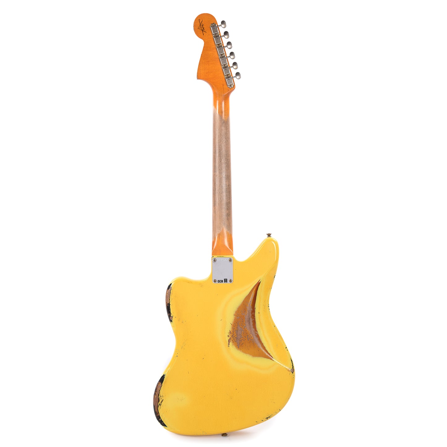 Fender Custom Shop 1962 Jaguar Heavy Relic Super Aged Graffiti Yellow Over 3-Color Sunburst Electric Guitars / Solid Body