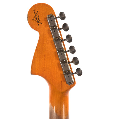 Fender Custom Shop 1962 Jaguar Heavy Relic Super Aged Graffiti Yellow Over 3-Color Sunburst Electric Guitars / Solid Body