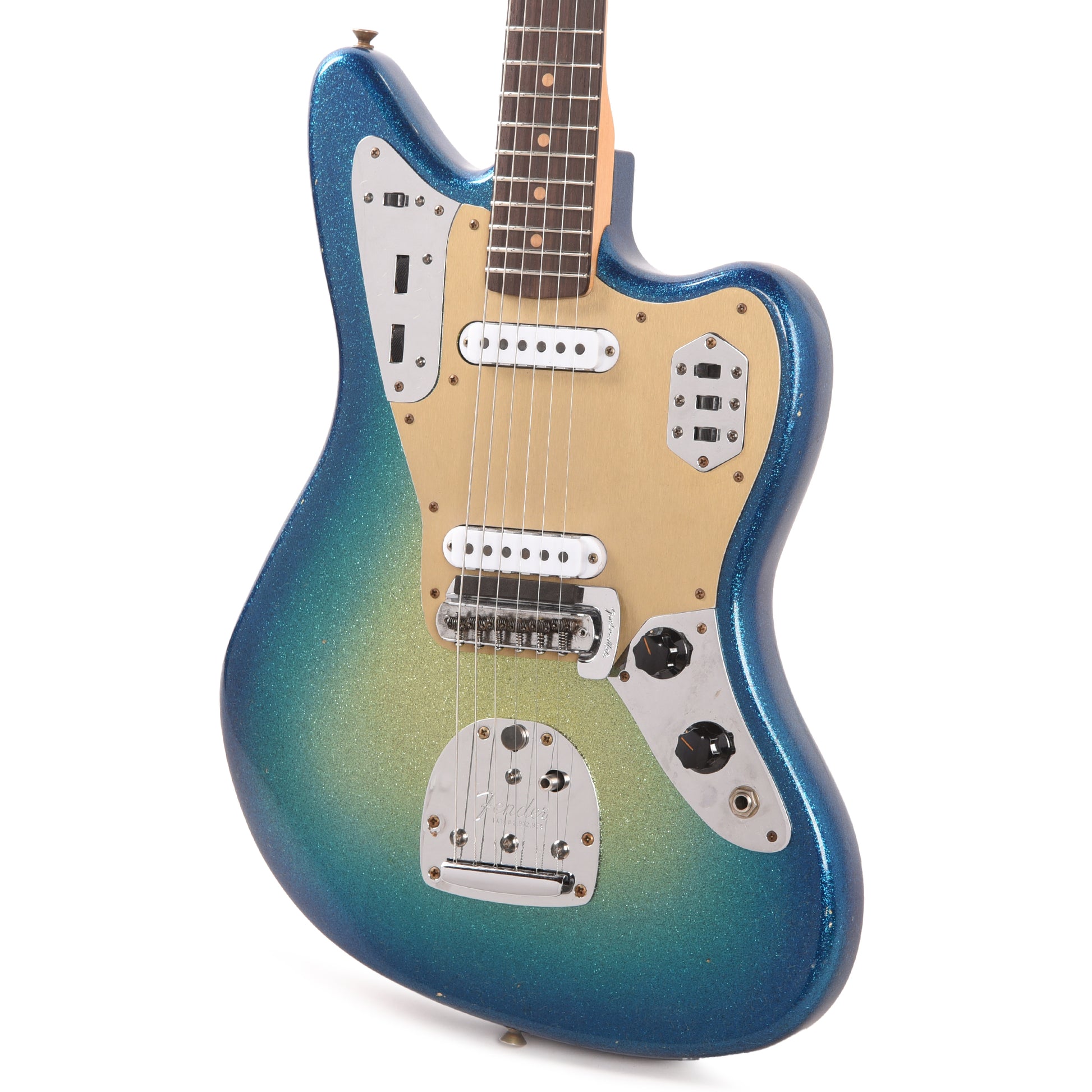 Fender Custom Shop 1962 Jaguar Journeyman Relic Aged Surf Burst Sparkle Electric Guitars / Solid Body