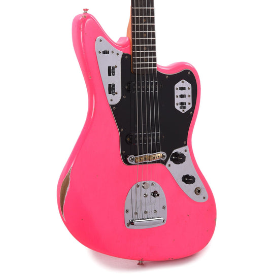 Fender Custom Shop 1962 Jaguar Relic Neon Pink Masterbuilt by Levi Perry Electric Guitars / Solid Body