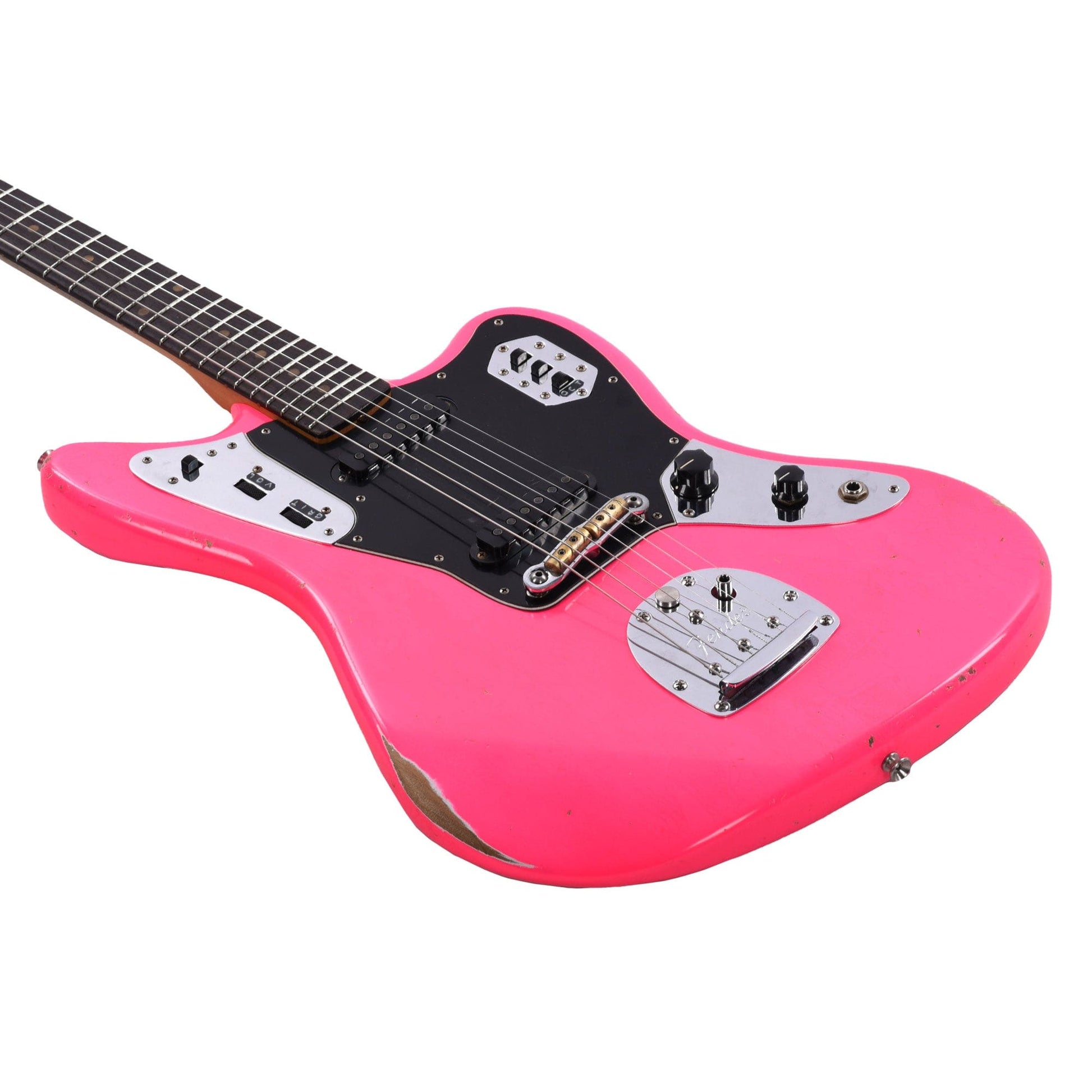 Fender Custom Shop 1962 Jaguar Relic Neon Pink Masterbuilt by Levi Perry Electric Guitars / Solid Body
