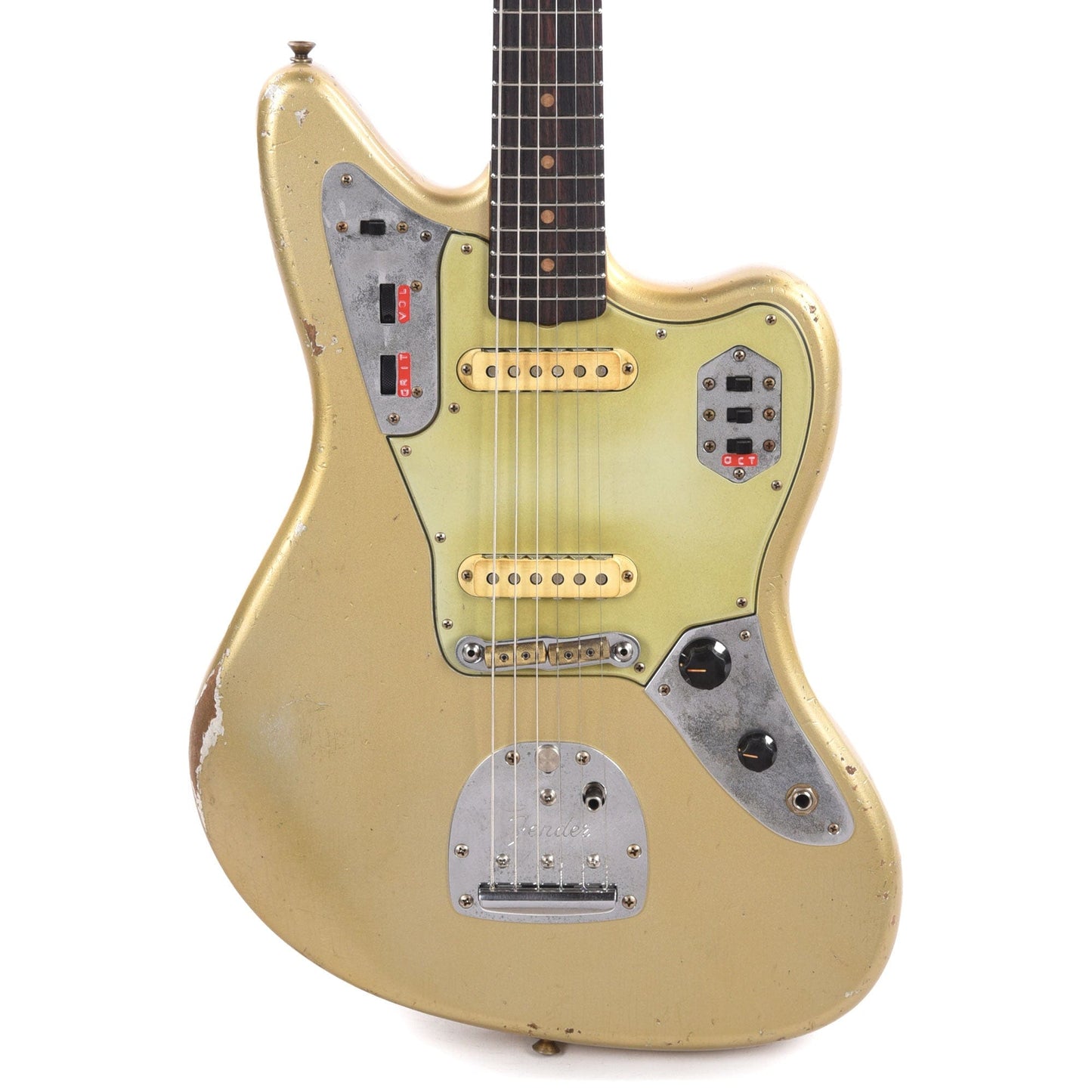 Fender Custom Shop 1962 Jaguar Time Capsule Super Aged Inca Silver Masterbuilt by Levi Perry Electric Guitars / Solid Body