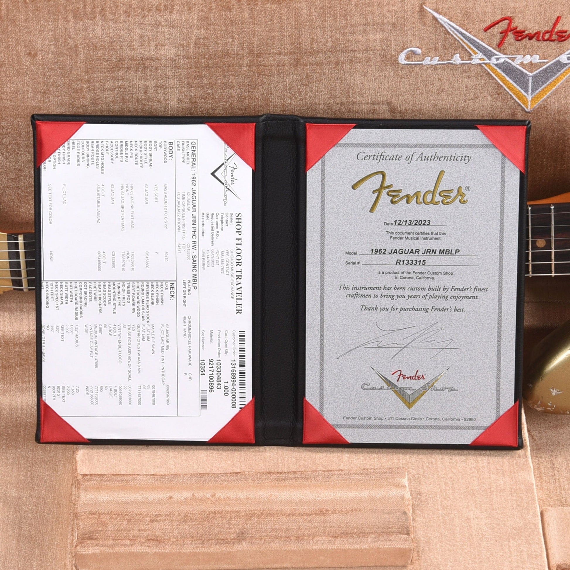 Fender Custom Shop 1962 Jaguar Time Capsule Super Aged Inca Silver Masterbuilt by Levi Perry Electric Guitars / Solid Body