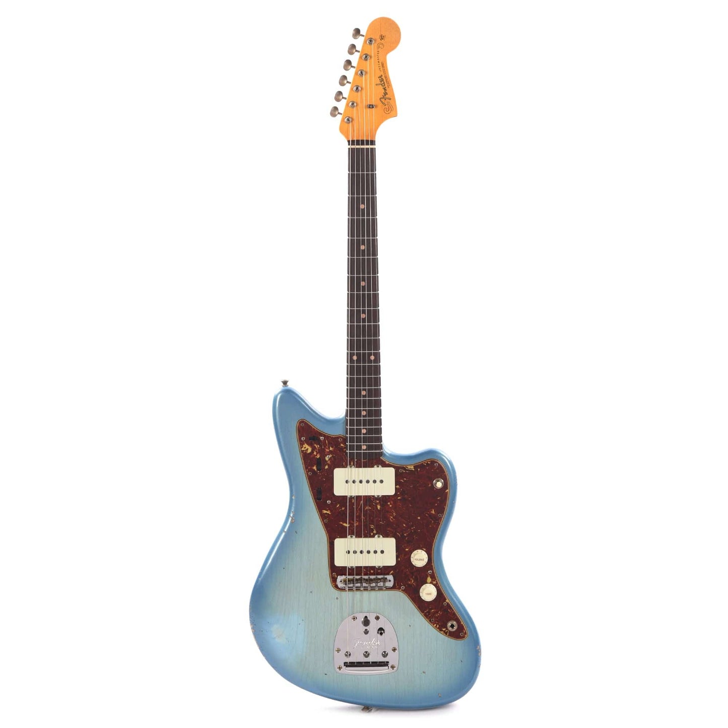 Fender Custom Shop 1962 Jazzmaster Ash "Chicago Special" Relic Super Aged Trans Daphne Blue w/Lake Placid Blue Burst Electric Guitars / Solid Body