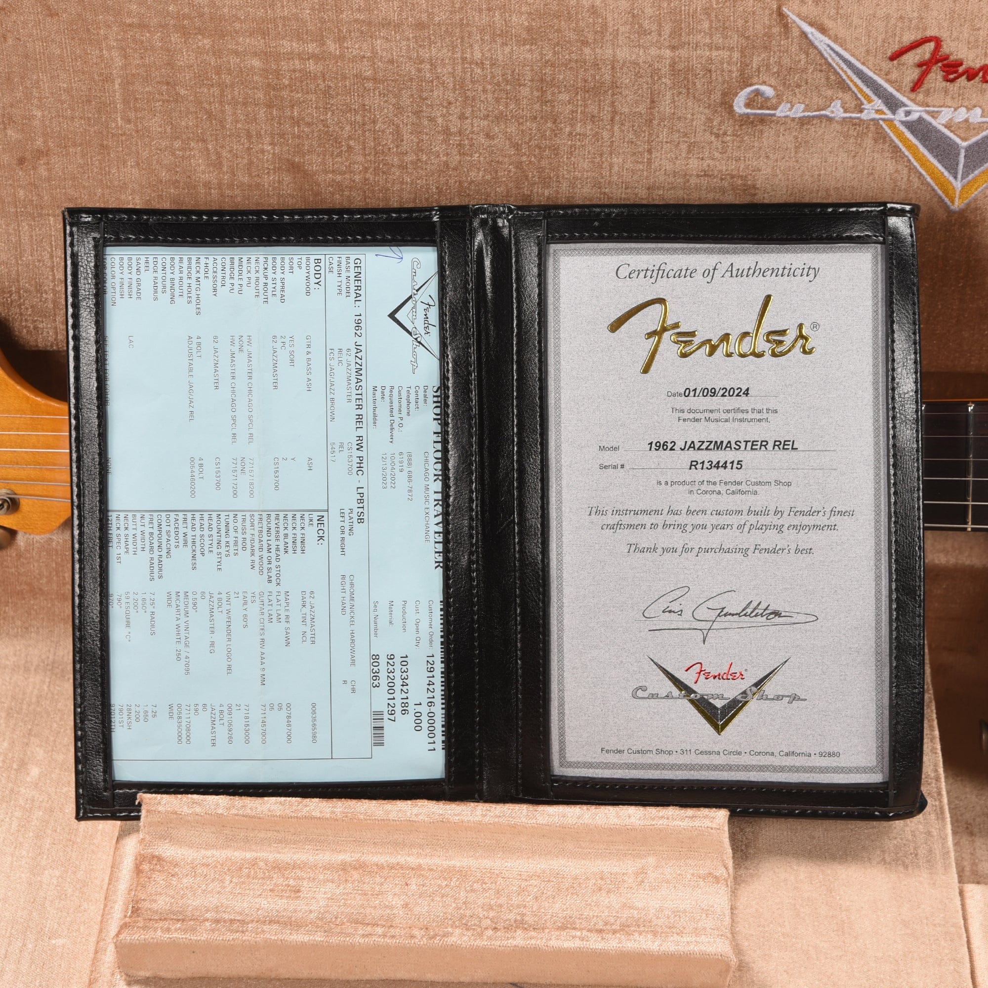 Fender Custom Shop 1962 Jazzmaster Ash 