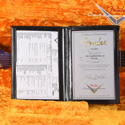 Fender Custom Shop 1962 Jazzmaster "Chicago Special" Deluxe Closet Classic Aged Daphne Blue/Midnight Purple Burst Sparkle w/Roasted Maple Neck Electric Guitars / Solid Body