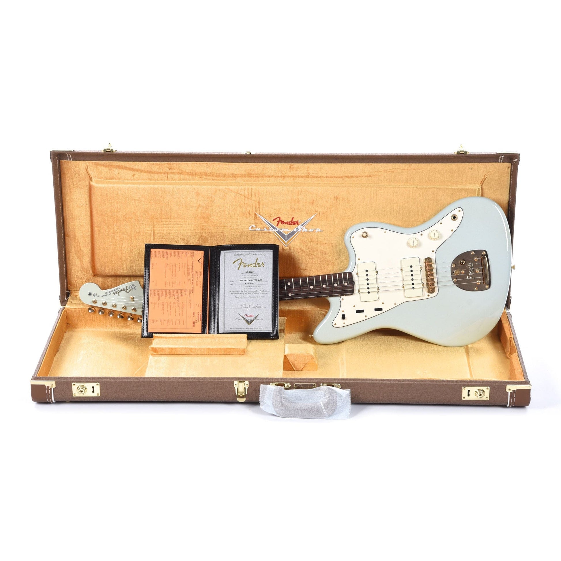 Fender Custom Shop 1962 Jazzmaster "Chicago Special" Deluxe Closet Classic Aged Sonic Blue Sparkle w/Roasted Neck & Gold Hardware Electric Guitars / Solid Body