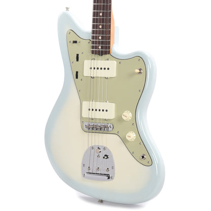 Fender Custom Shop 1962 Jazzmaster "Chicago Special" Deluxe Closet Classic Super Aged Olympic White w/Sonic Blue Burst Electric Guitars / Solid Body