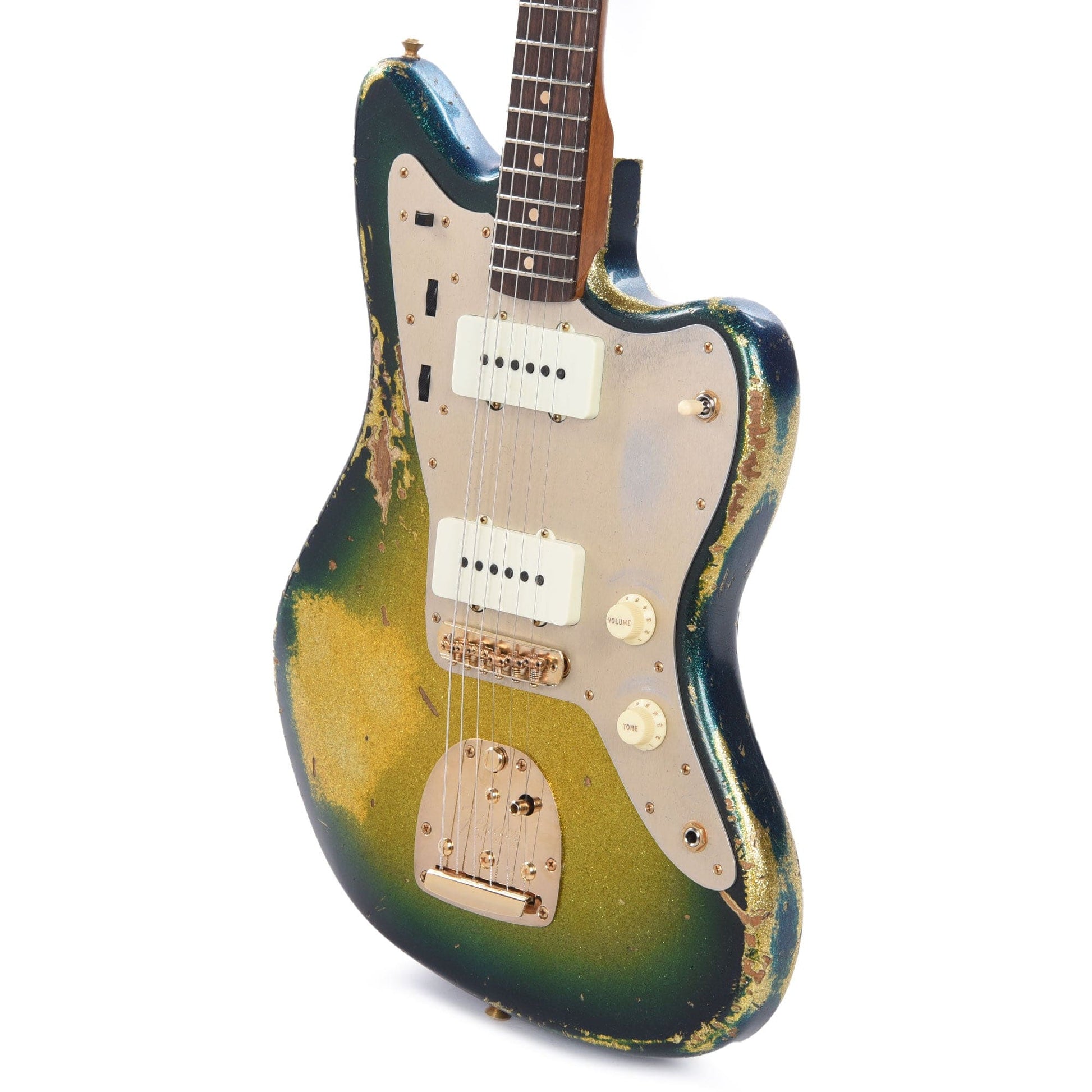 Fender Custom Shop 1962 Jazzmaster "Chicago Special" Heavy Relic Aged Surf Burst Sparkle w/Roasted Neck & Gold Hardware Electric Guitars / Solid Body
