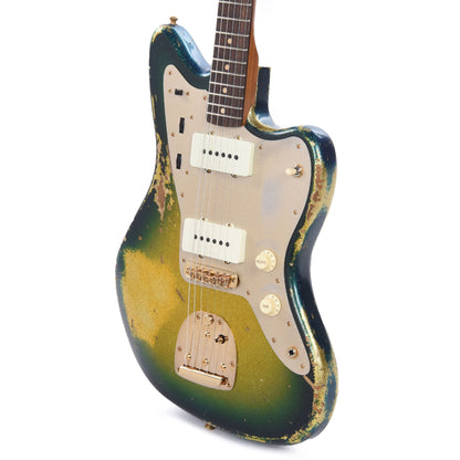 Fender Custom Shop 1962 Jazzmaster "Chicago Special" Heavy Relic Aged Surf Burst Sparkle w/Roasted Neck & Gold Hardware Electric Guitars / Solid Body