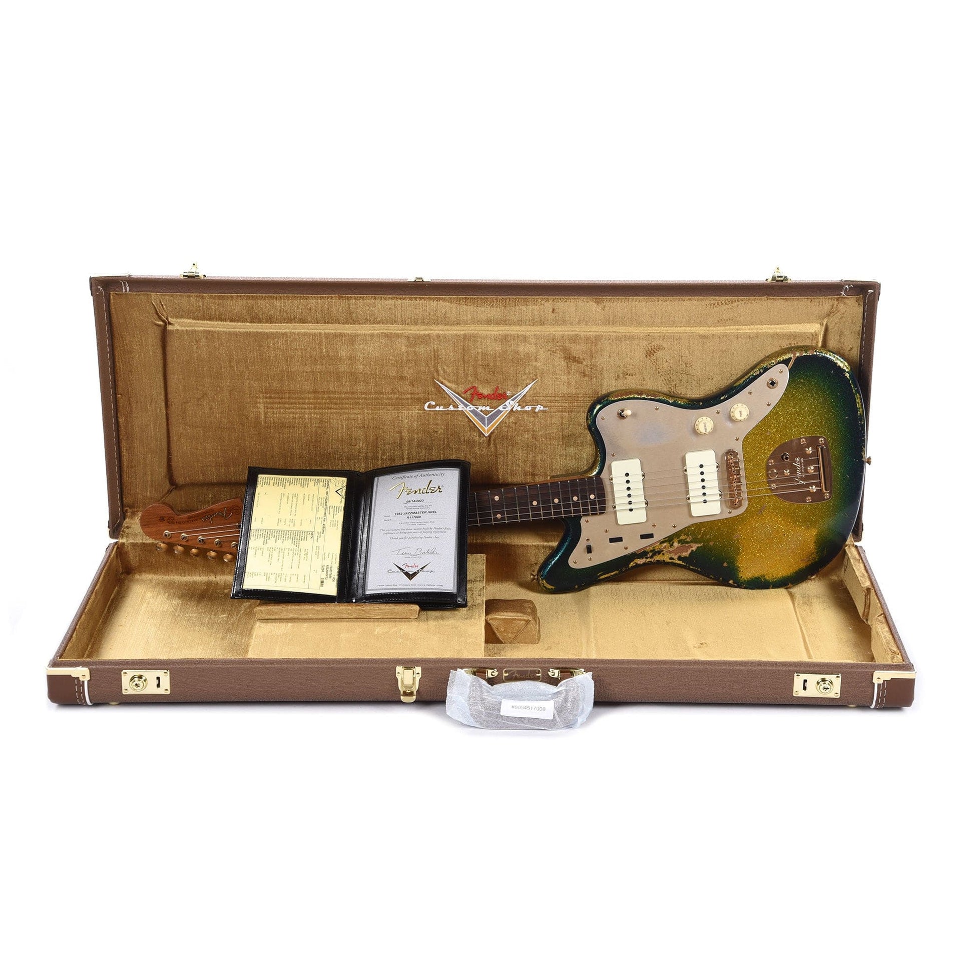 Fender Custom Shop 1962 Jazzmaster "Chicago Special" Heavy Relic Aged Surf Burst Sparkle w/Roasted Neck & Gold Hardware Electric Guitars / Solid Body