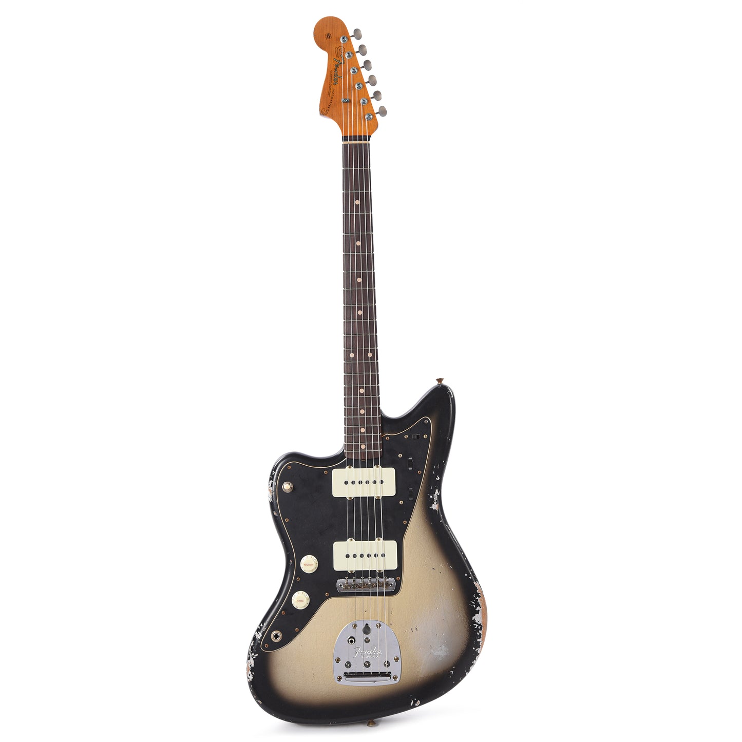 Fender Custom Shop 1962 Jazzmaster "Chicago Special" Heavy Relic Super Aged Silverburst LEFTY Electric Guitars / Solid Body