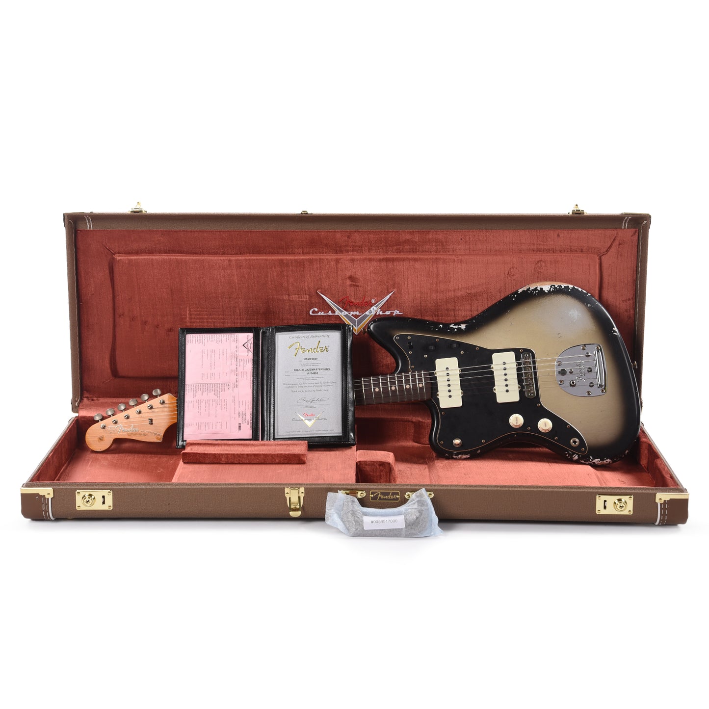 Fender Custom Shop 1962 Jazzmaster "Chicago Special" Heavy Relic Super Aged Silverburst LEFTY Electric Guitars / Solid Body