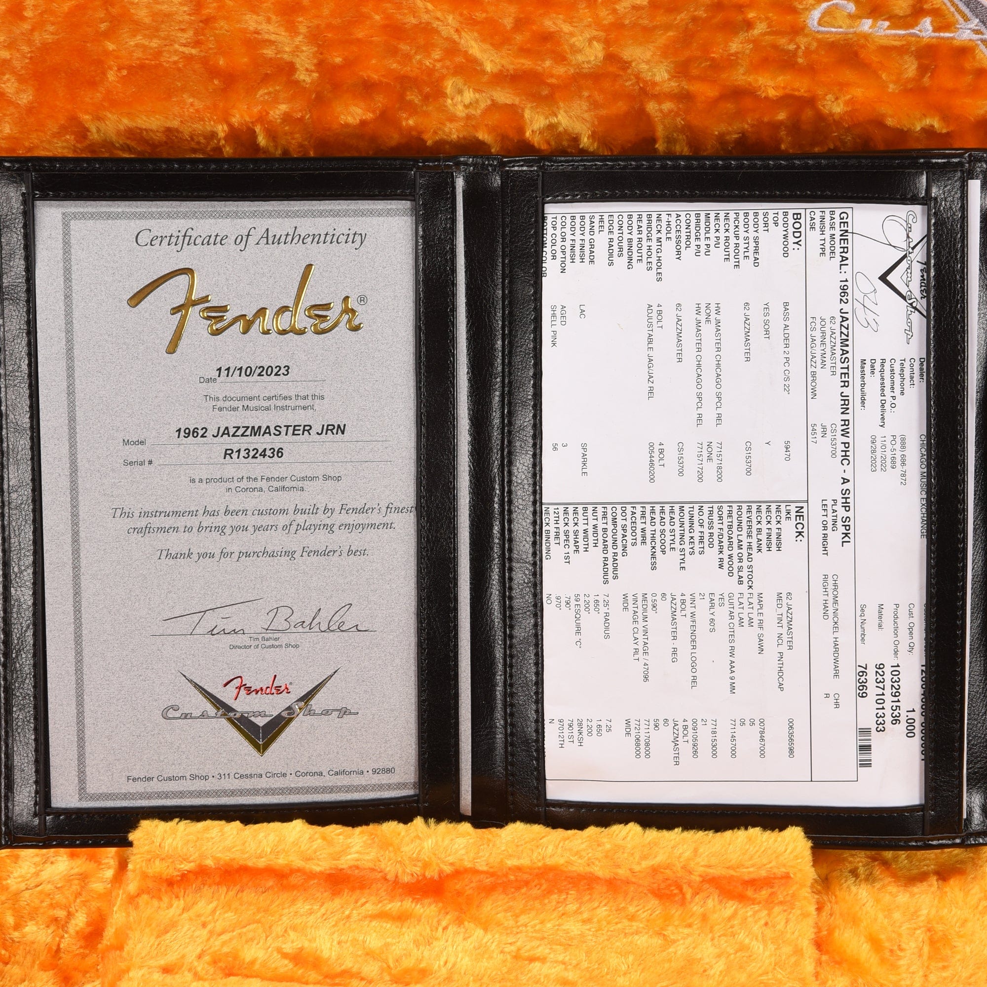 Fender Custom Shop 1962 Jazzmaster 