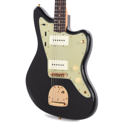 Fender Custom Shop 1962 Jazzmaster "Chicago Special" Journeyman Relic Aged Black w/Painted Headcap & Gold Hardware Electric Guitars / Solid Body