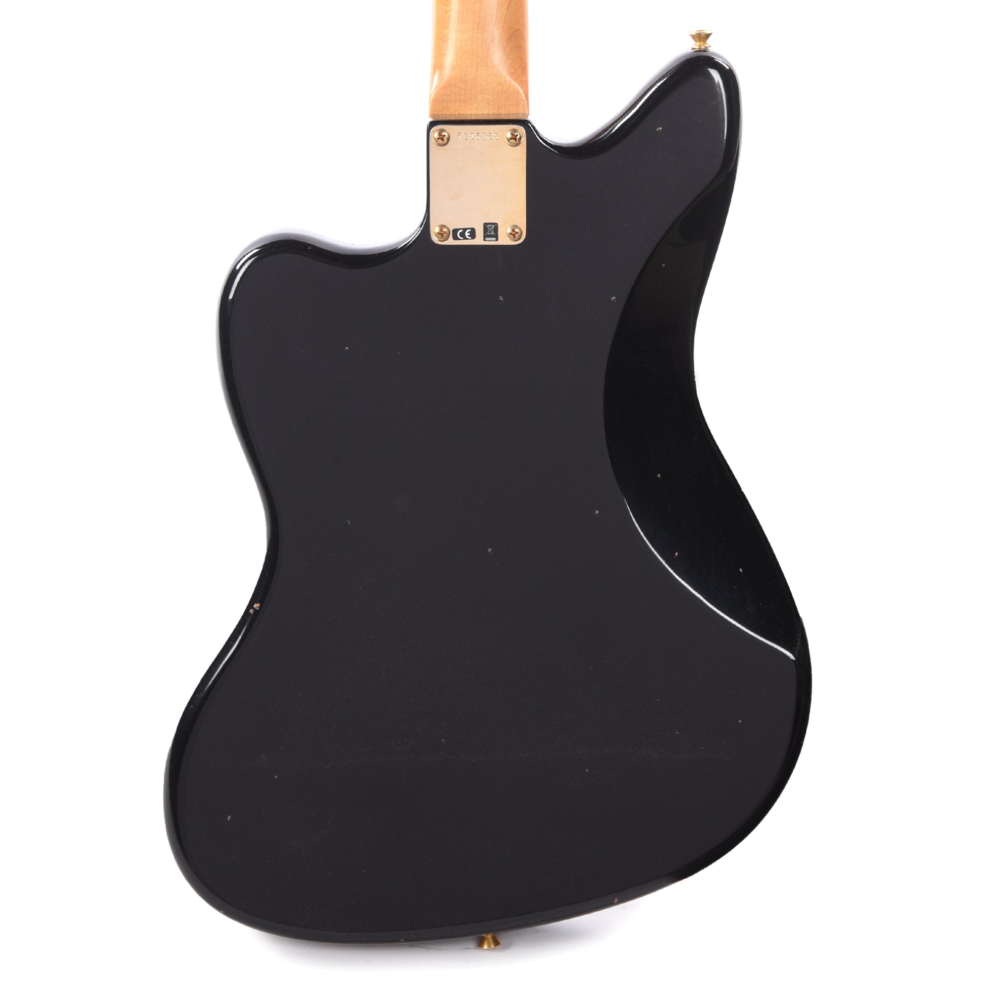 Fender Custom Shop 1962 Jazzmaster "Chicago Special" Journeyman Relic Aged Black w/Painted Headcap & Gold Hardware Electric Guitars / Solid Body