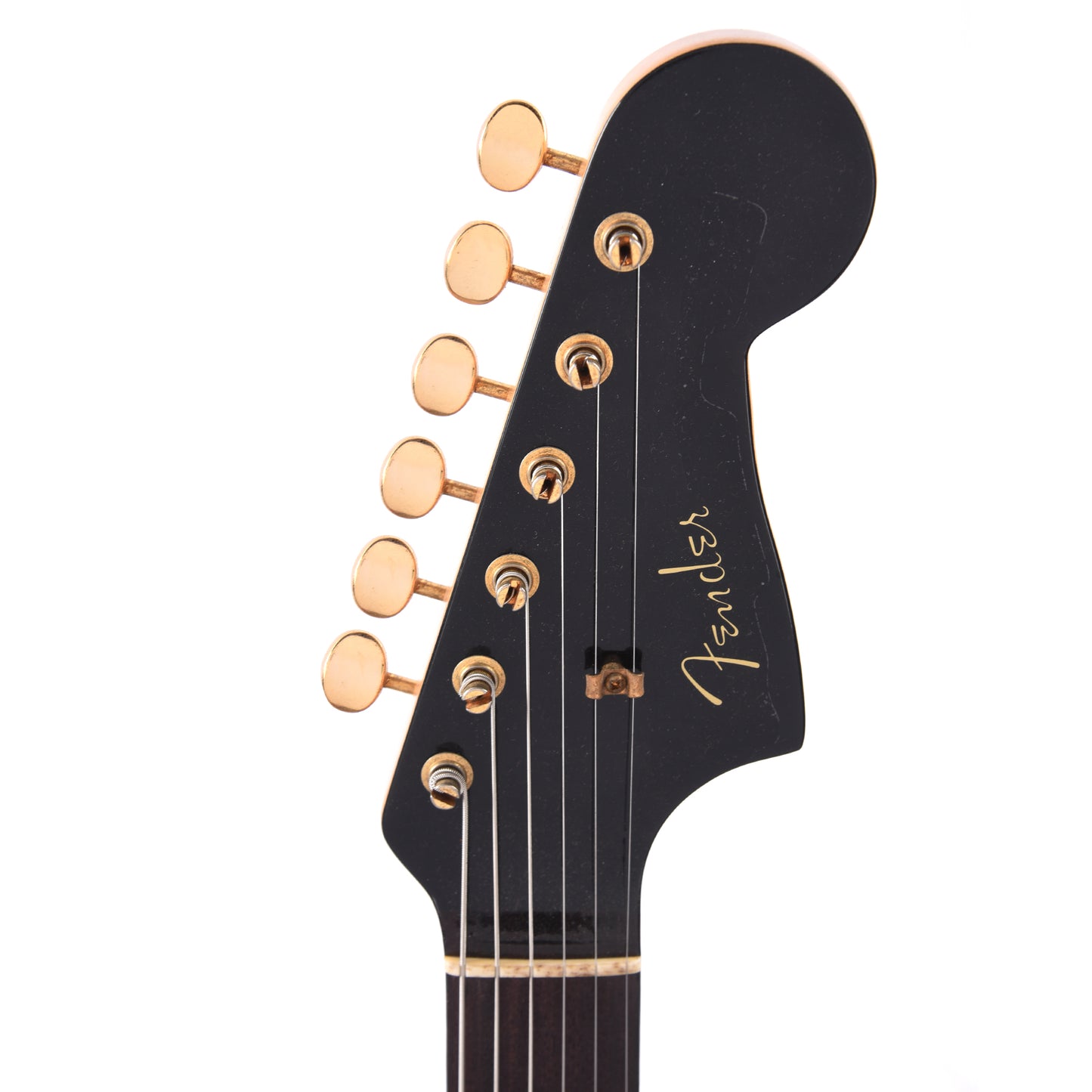 Fender Custom Shop 1962 Jazzmaster "Chicago Special" Journeyman Relic Aged Black w/Painted Headcap & Gold Hardware Electric Guitars / Solid Body