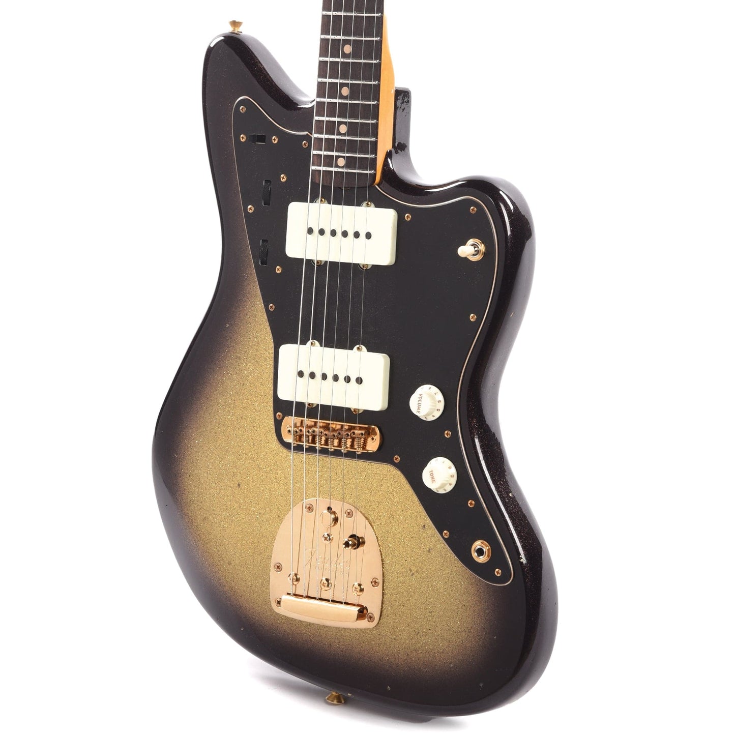 Fender Custom Shop 1962 Jazzmaster "Chicago Special" Journeyman Relic Aged Gold Sparkle w/Black Sparkle Burst & Gold Hardware Electric Guitars / Solid Body