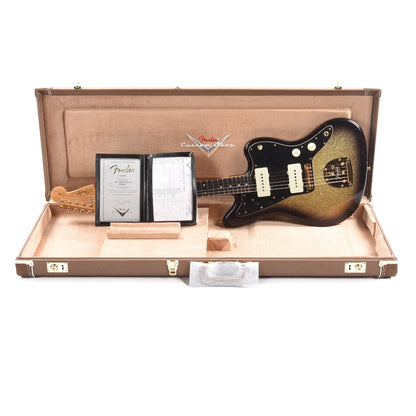 Fender Custom Shop 1962 Jazzmaster "Chicago Special" Journeyman Relic Aged Gold Sparkle w/Black Sparkle Burst & Gold Hardware Electric Guitars / Solid Body