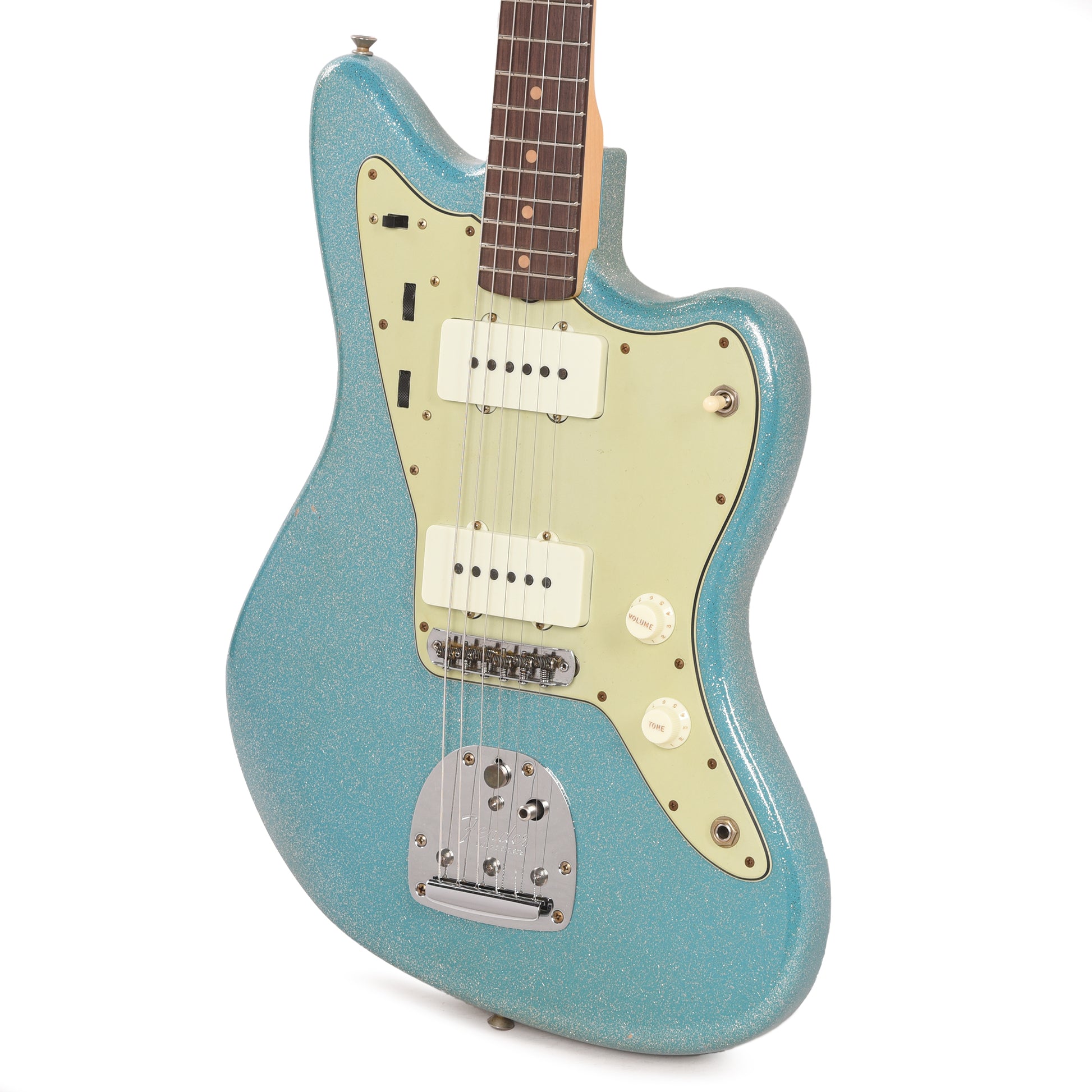 Fender Custom Shop 1962 Jazzmaster "Chicago Special" Journeyman Relic Aged Taos Turquoise Sparkle w/Painted Headcap Electric Guitars / Solid Body