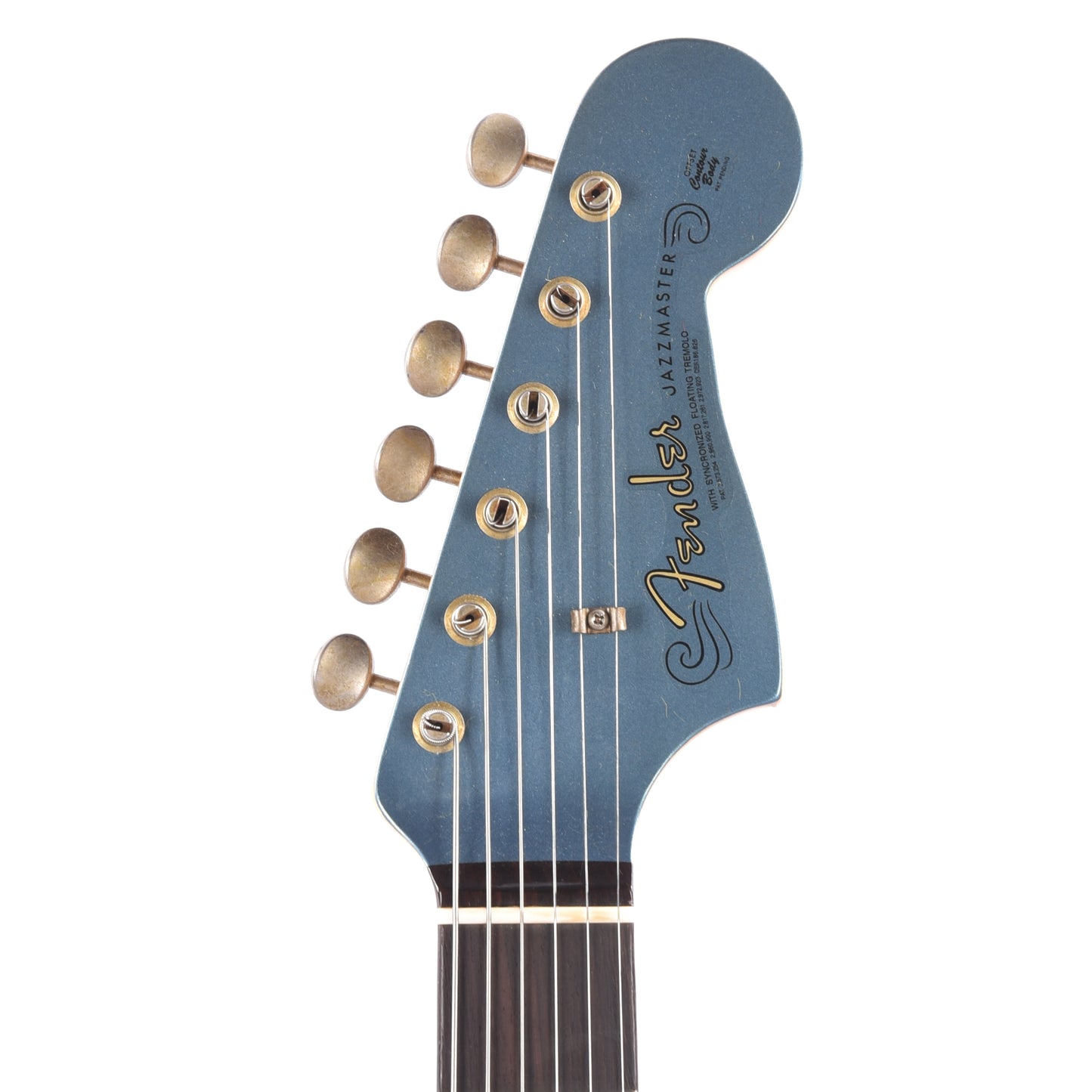 Fender Custom Shop 1962 Jazzmaster "Chicago Special" Journeyman Relic Super Aged Lake Placid Blue w/Painted Headcap Electric Guitars / Solid Body