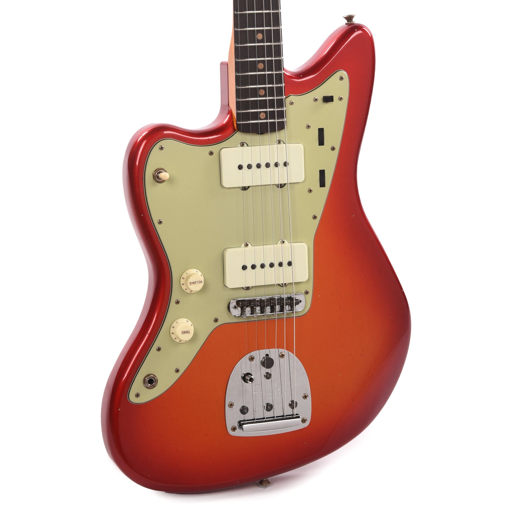 Fender Custom Shop 1962 Jazzmaster "Chicago Special" Journeyman Relic Super Faded Candy Tangerine w/Candy Apple Red Burst LEFTY Electric Guitars / Solid Body
