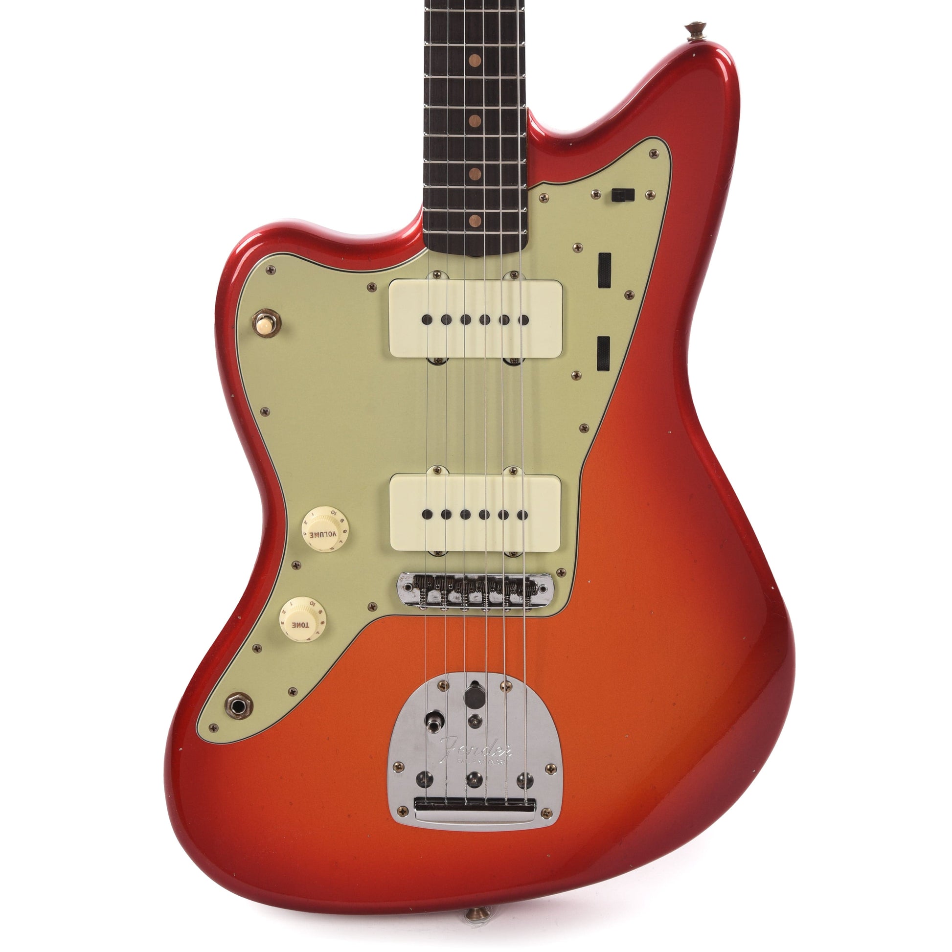 Fender Custom Shop 1962 Jazzmaster "Chicago Special" Journeyman Relic Super Faded Candy Tangerine w/Candy Apple Red Burst LEFTY Electric Guitars / Solid Body