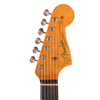 Fender Custom Shop 1962 Jazzmaster "Chicago Special" Relic Super Aged Olympic White w/Shell Pink Burst Electric Guitars / Solid Body