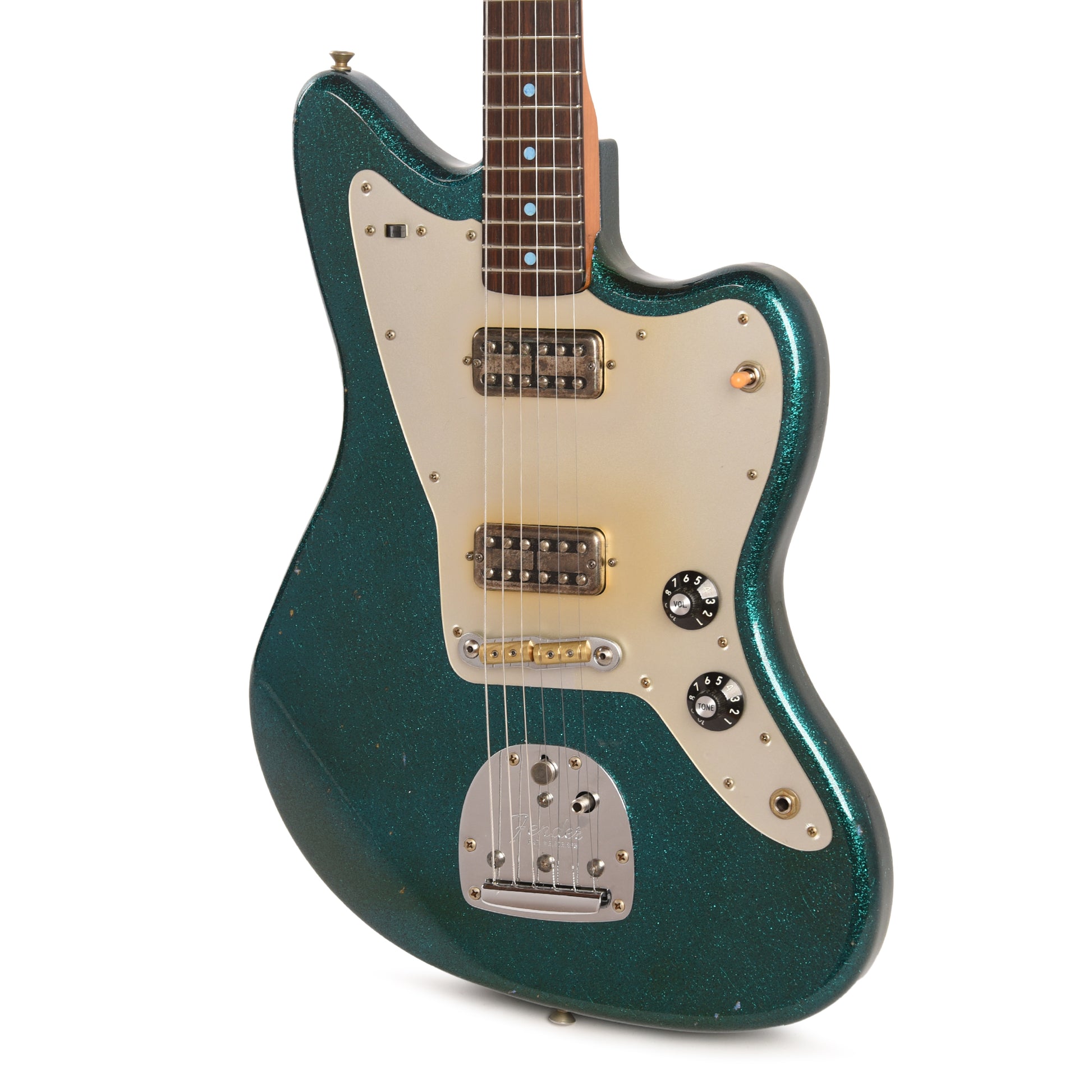 Fender Custom Shop 1962 Jazzmaster Journeyman Relic Nicotine Lake Placid Blue Sparkle Master Built by Levi Perry Electric Guitars / Solid Body
