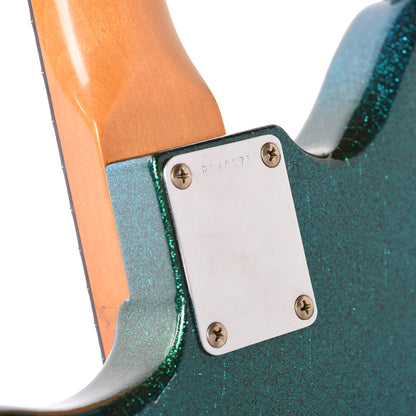 Fender Custom Shop 1962 Jazzmaster Journeyman Relic Nicotine Lake Placid Blue Sparkle Master Built by Levi Perry Electric Guitars / Solid Body