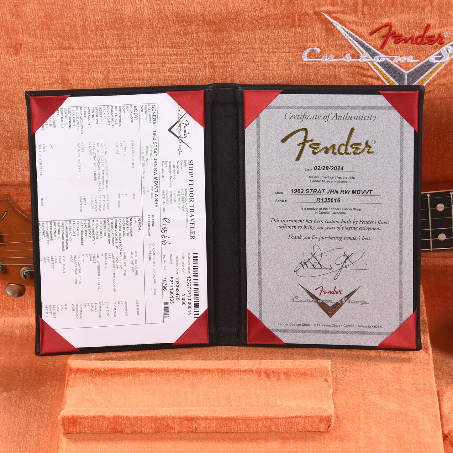 Fender Custom Shop 1962 Stratocaster Journeyman Aged Nicotine Shell Pink Master Built by Vincent Van Trigt Electric Guitars / Solid Body