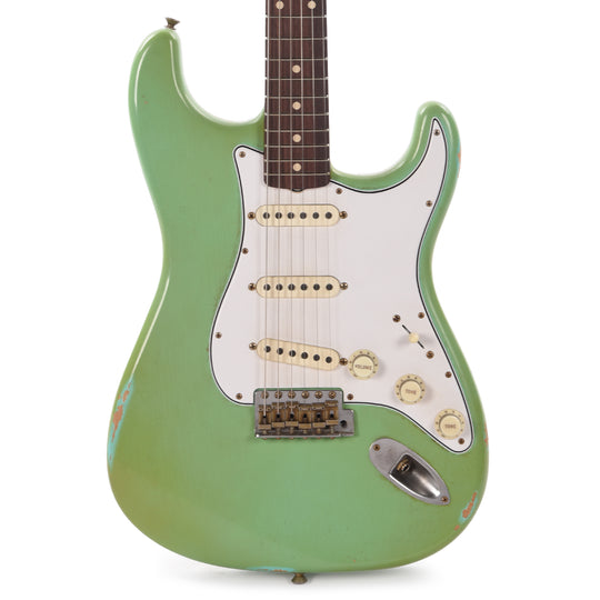 Fender Custom Shop 1962 Stratocaster Journeyman Super Faded Aged Nicotine Sea Foam Green Master Built by Vincent Van Trigt Electric Guitars / Solid Body