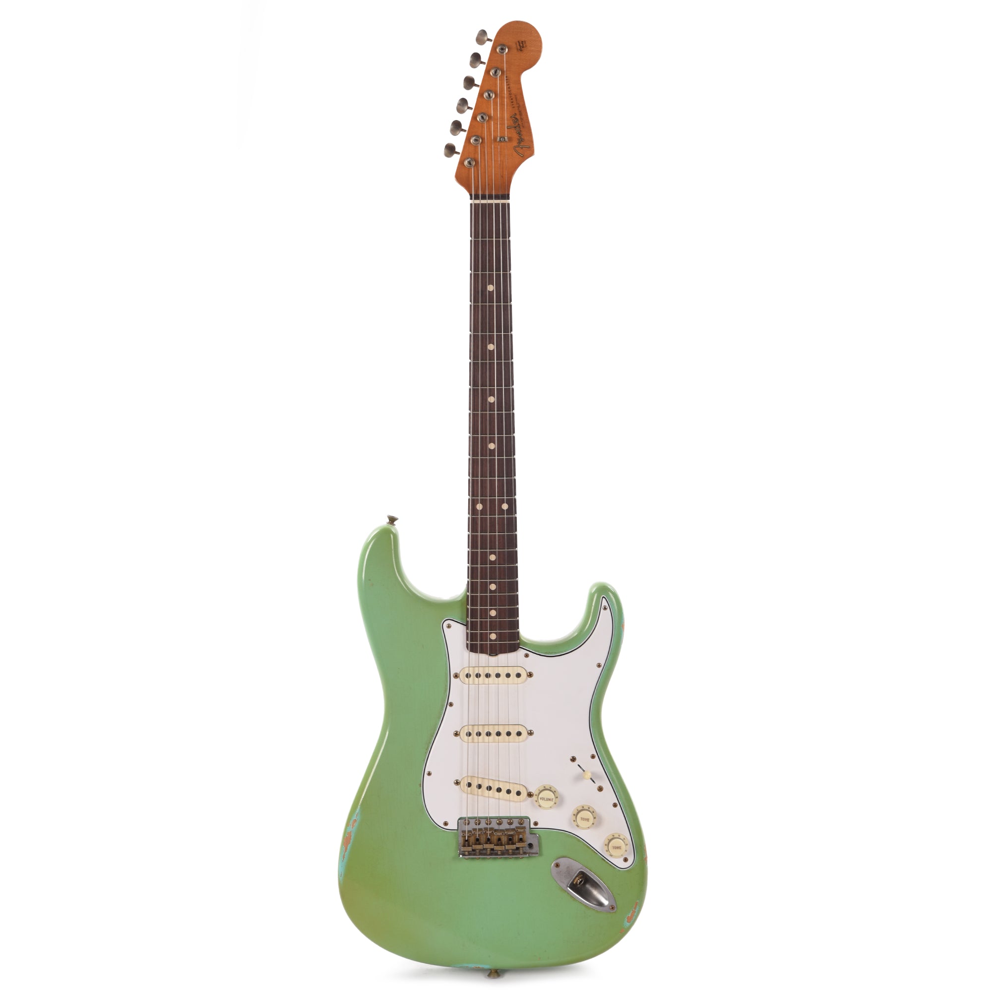 Fender Custom Shop 1962 Stratocaster Journeyman Super Faded Aged Nicotine Sea Foam Green Master Built by Vincent Van Trigt Electric Guitars / Solid Body