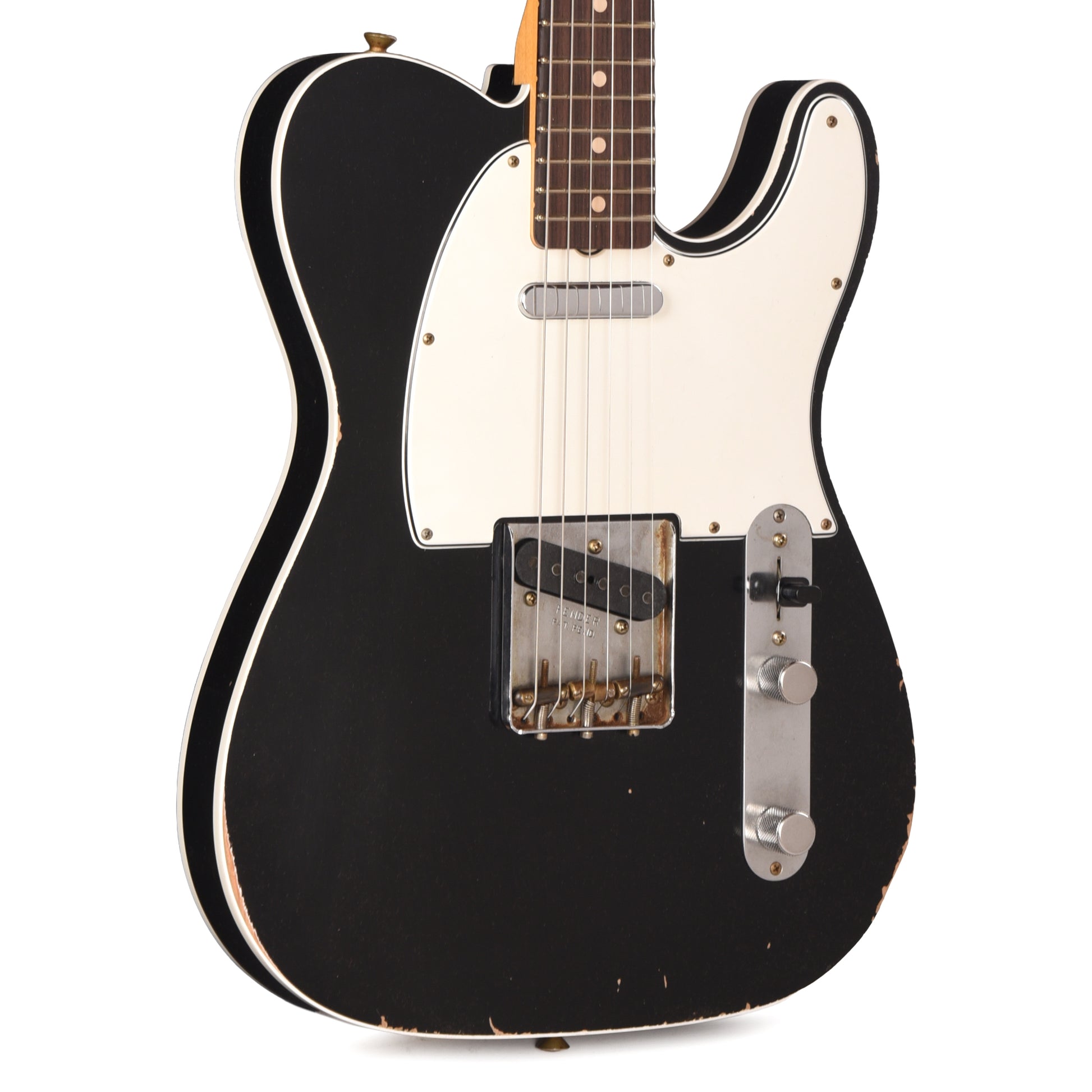 Fender Custom Shop 1963 Custom Telecaster Relic Black Master Built by David Brown w/Josefina Hand-Wound Pickups Electric Guitars / Solid Body