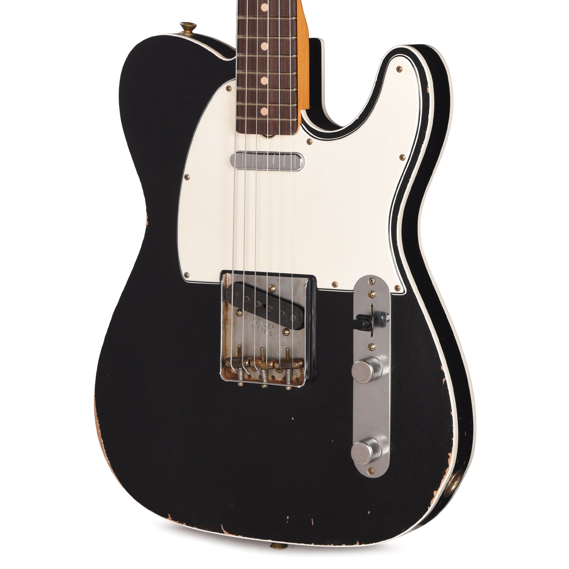 Fender Custom Shop 1963 Custom Telecaster Relic Black Master Built by David Brown w/Josefina Hand-Wound Pickups Electric Guitars / Solid Body