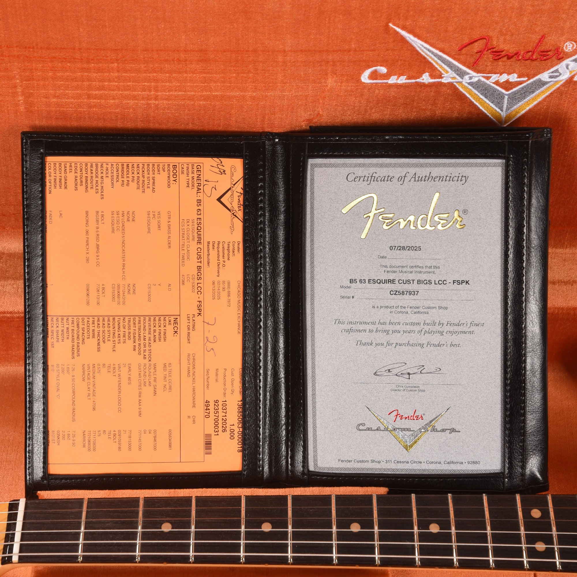 Fender Custom Shop 1963 Esquire Bigsby Deluxe Closet Classic Faded Shell Pink Electric Guitars / Solid Body