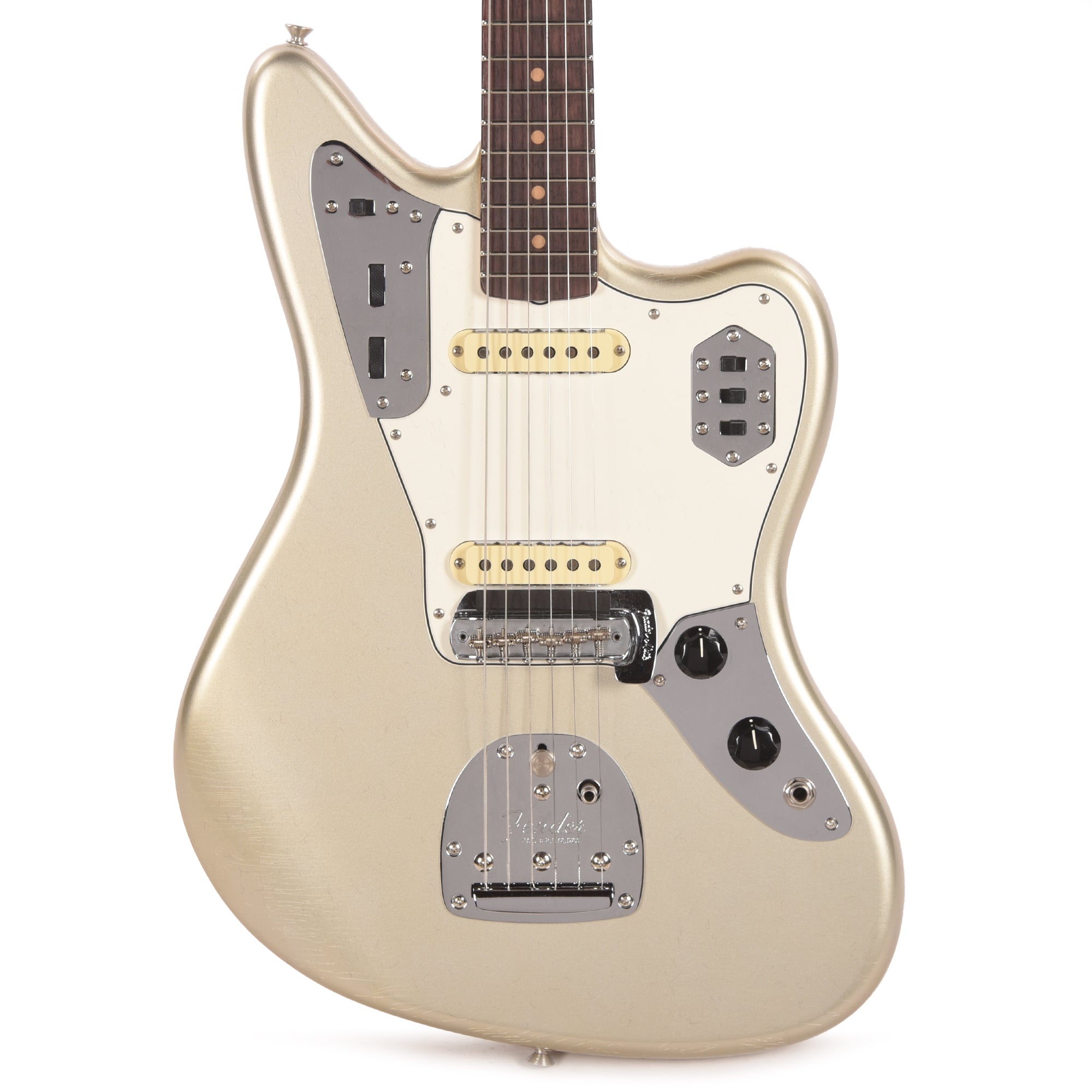 Fender Custom Shop 1963 Jaguar Deluxe Closet Classic Aged Inca Silver Electric Guitars / Solid Body