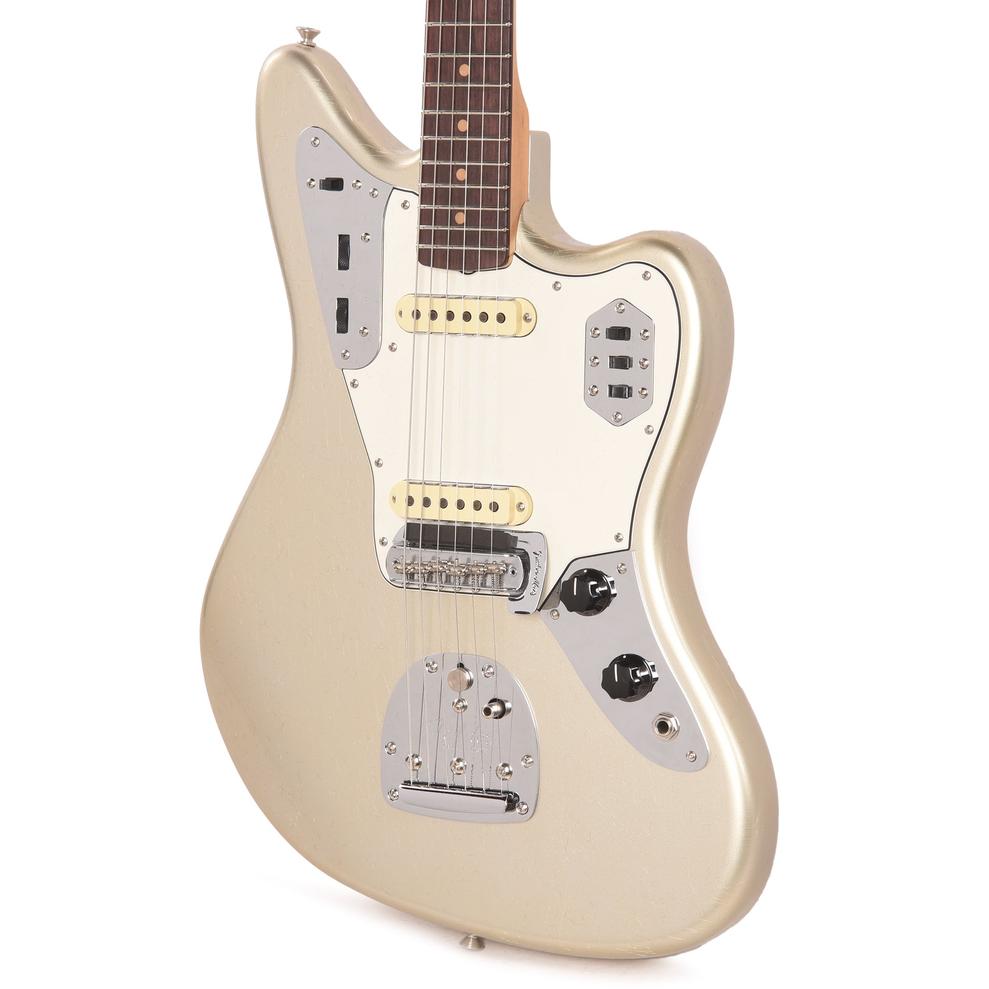 Fender Custom Shop 1963 Jaguar Deluxe Closet Classic Aged Inca Silver Electric Guitars / Solid Body