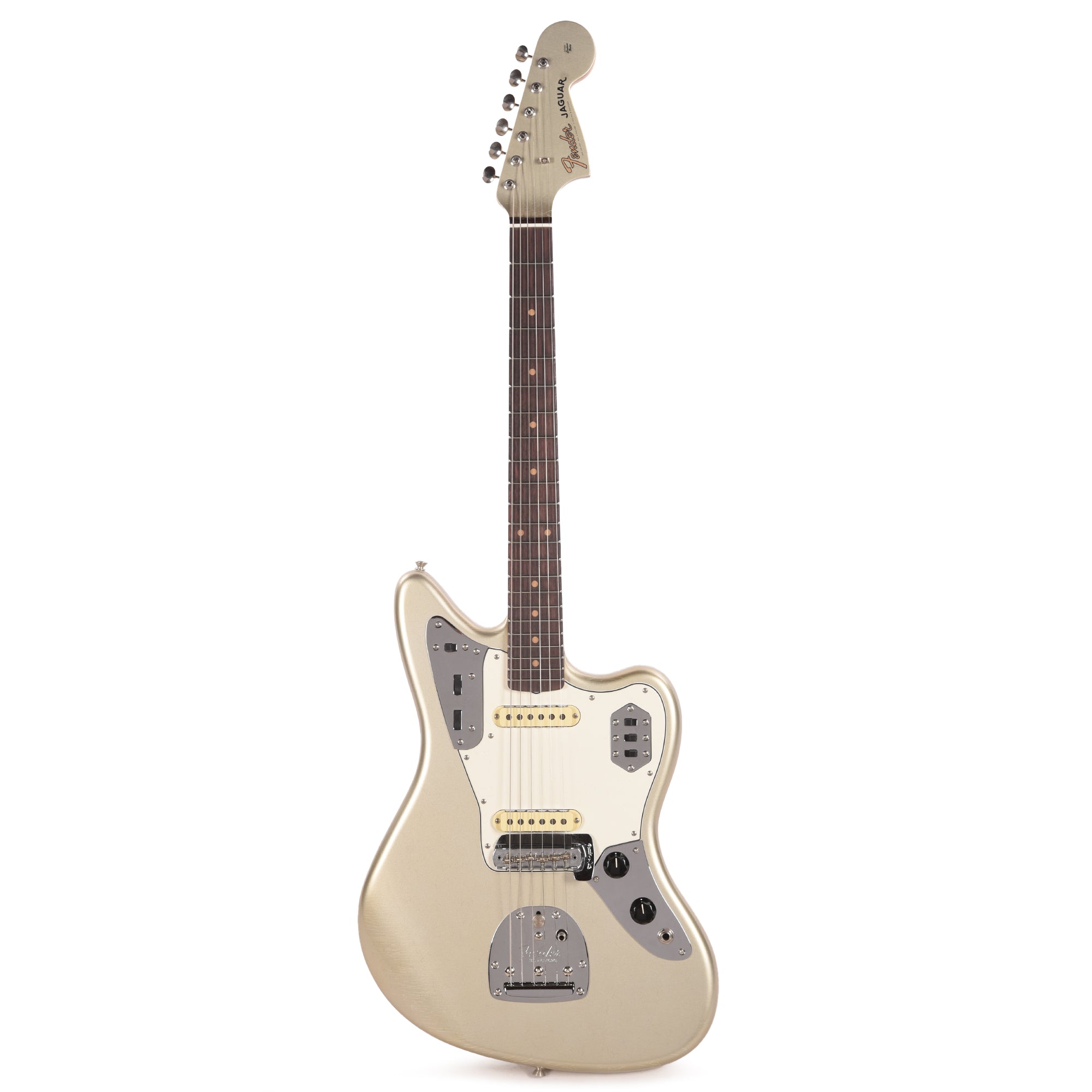 Fender Custom Shop 1963 Jaguar Deluxe Closet Classic Aged Inca Silver Electric Guitars / Solid Body