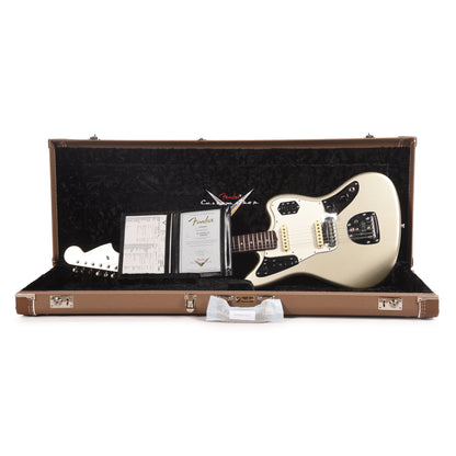 Fender Custom Shop 1963 Jaguar Deluxe Closet Classic Aged Inca Silver Electric Guitars / Solid Body