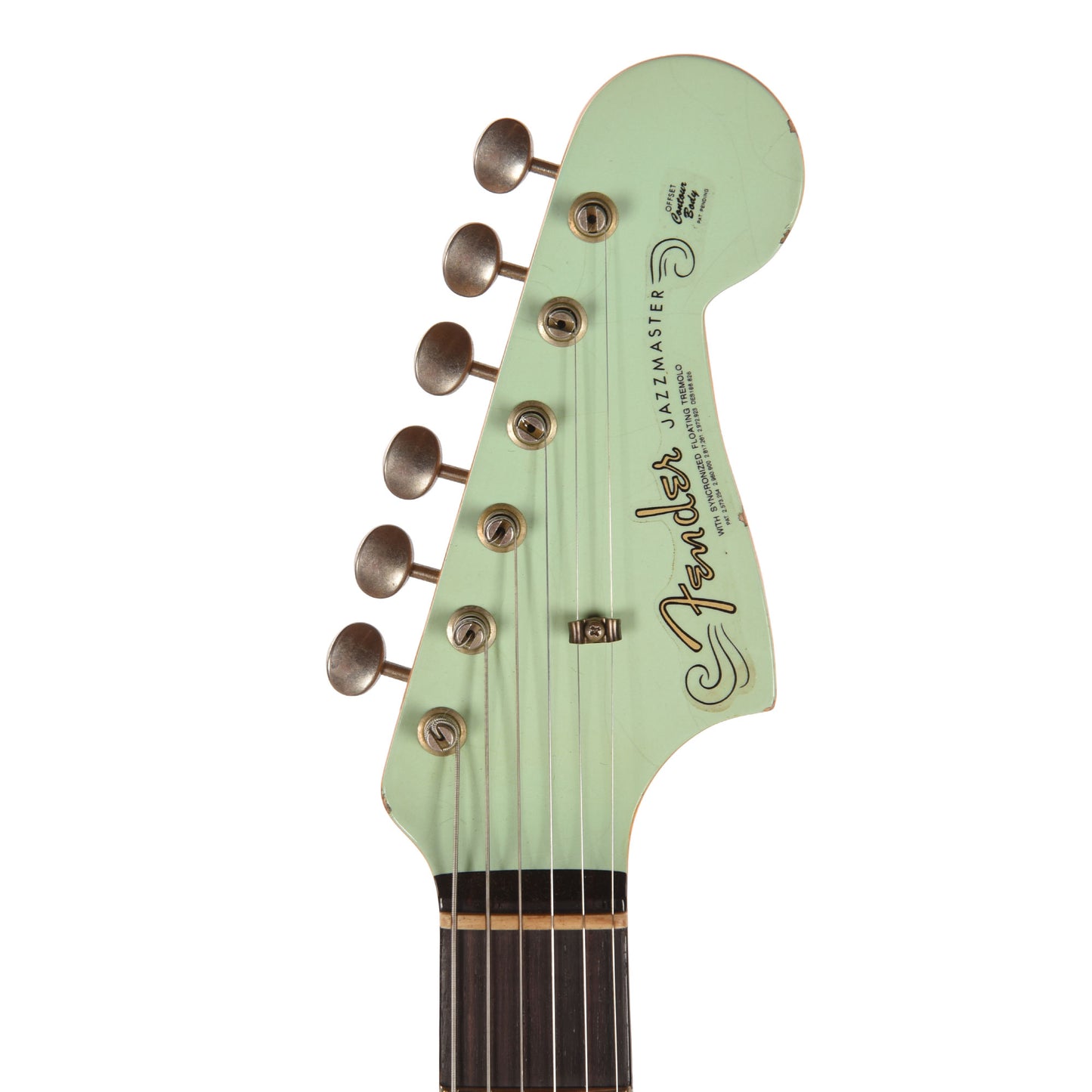 Fender Custom Shop 1963 Jazzmaster Relic Aged Surf Green Electric Guitars / Solid Body