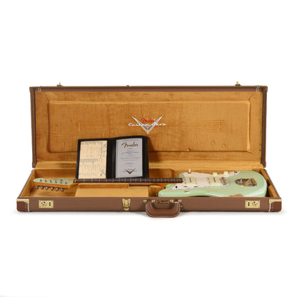 Fender Custom Shop 1963 Jazzmaster Relic Aged Surf Green Electric Guitars / Solid Body