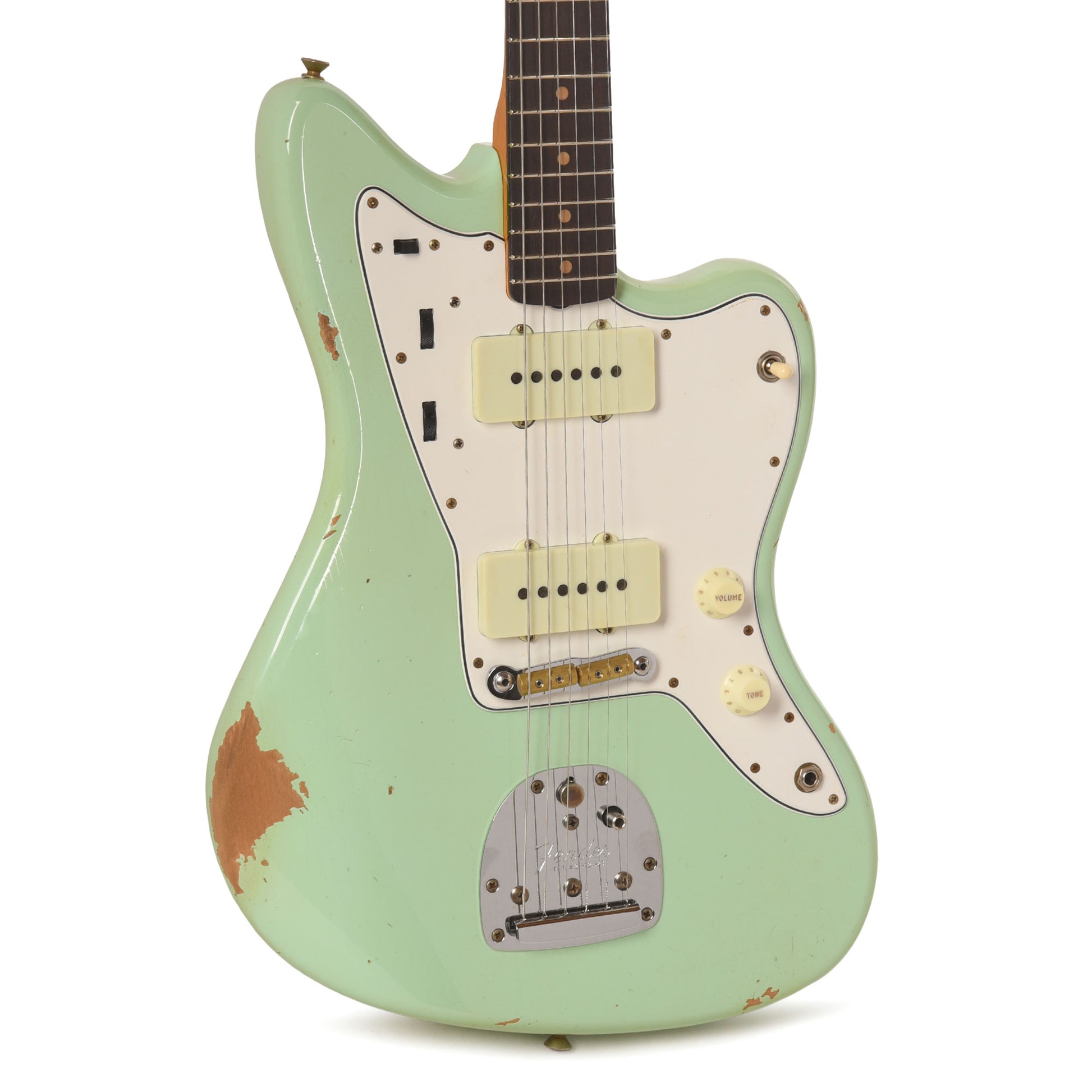 Fender Custom Shop 1963 Jazzmaster Relic Aged Surf Green Electric Guitars / Solid Body