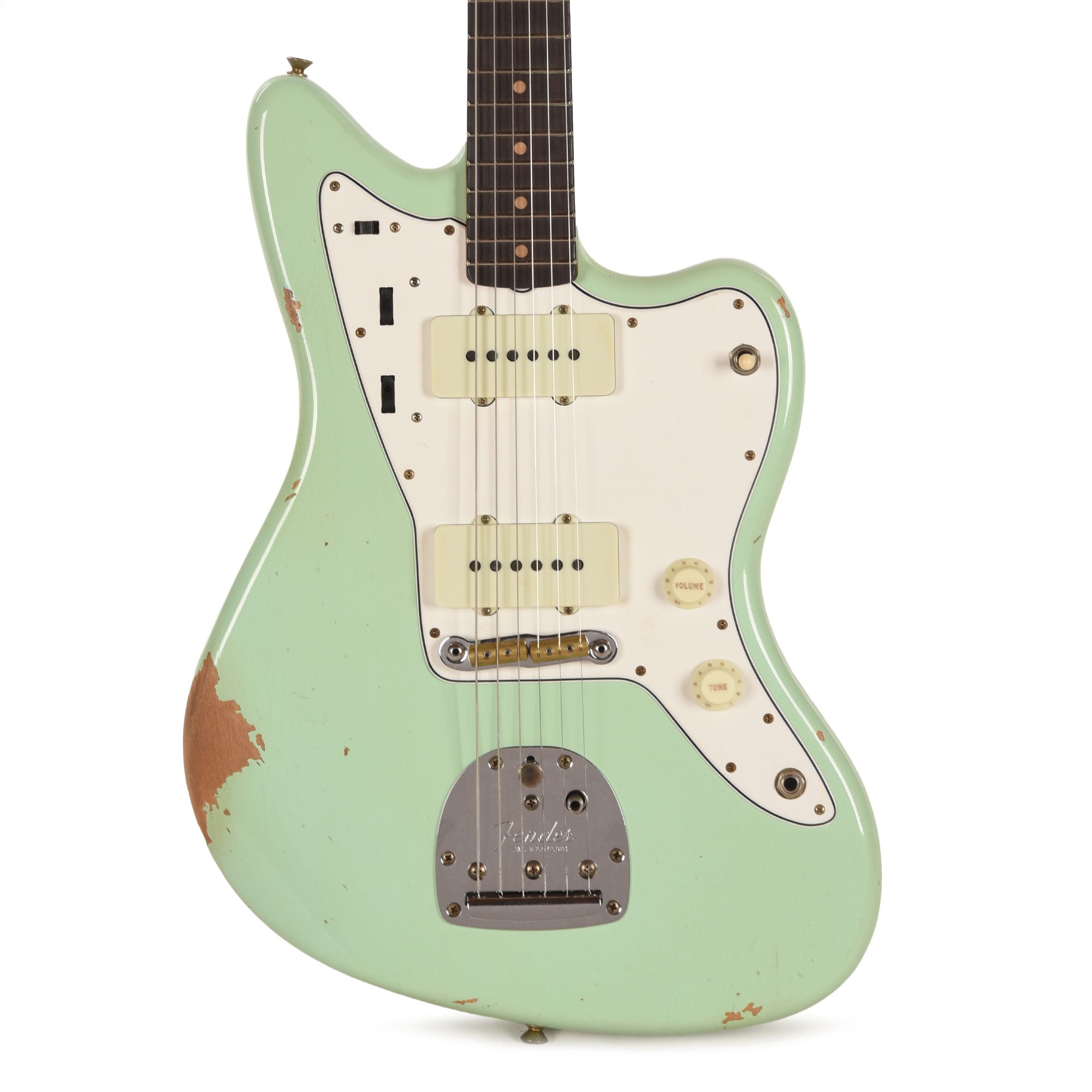 Fender Custom Shop 1963 Jazzmaster Relic Aged Surf Green Electric Guitars / Solid Body