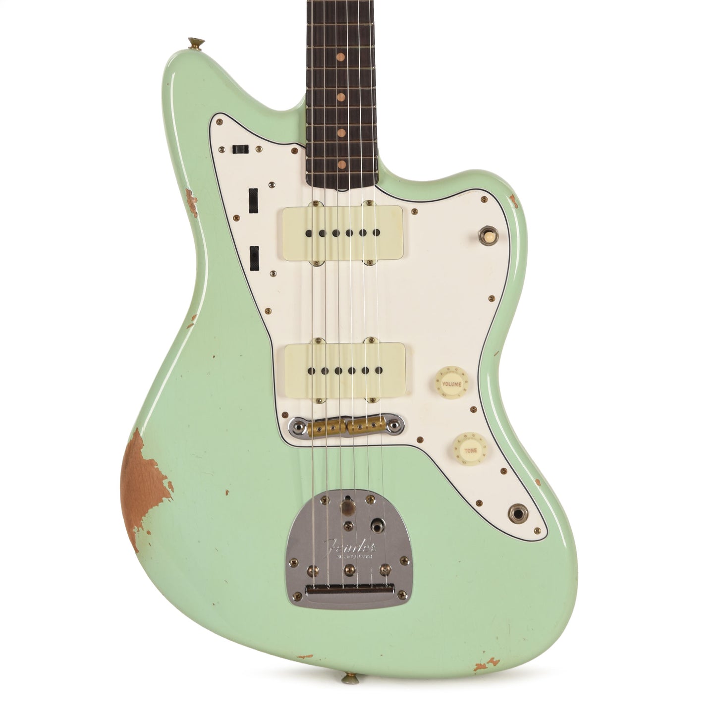 Fender Custom Shop 1963 Jazzmaster Relic Aged Surf Green Electric Guitars / Solid Body