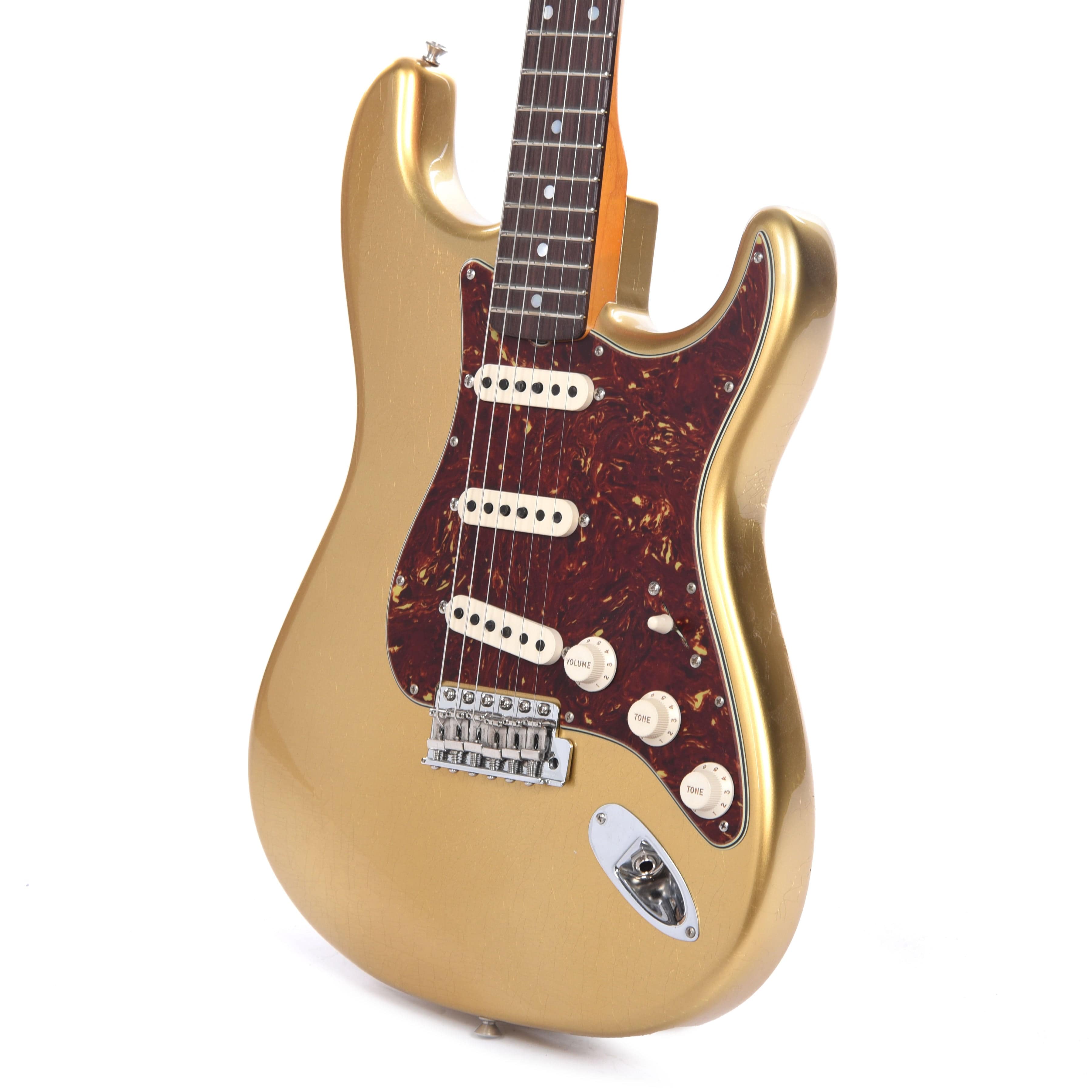 Fender Custom Shop 1963 Stratocaster Deluxe Closet Classic Aged Aztec Gold Master Built by Dennis Galuszka Electric Guitars / Solid Body