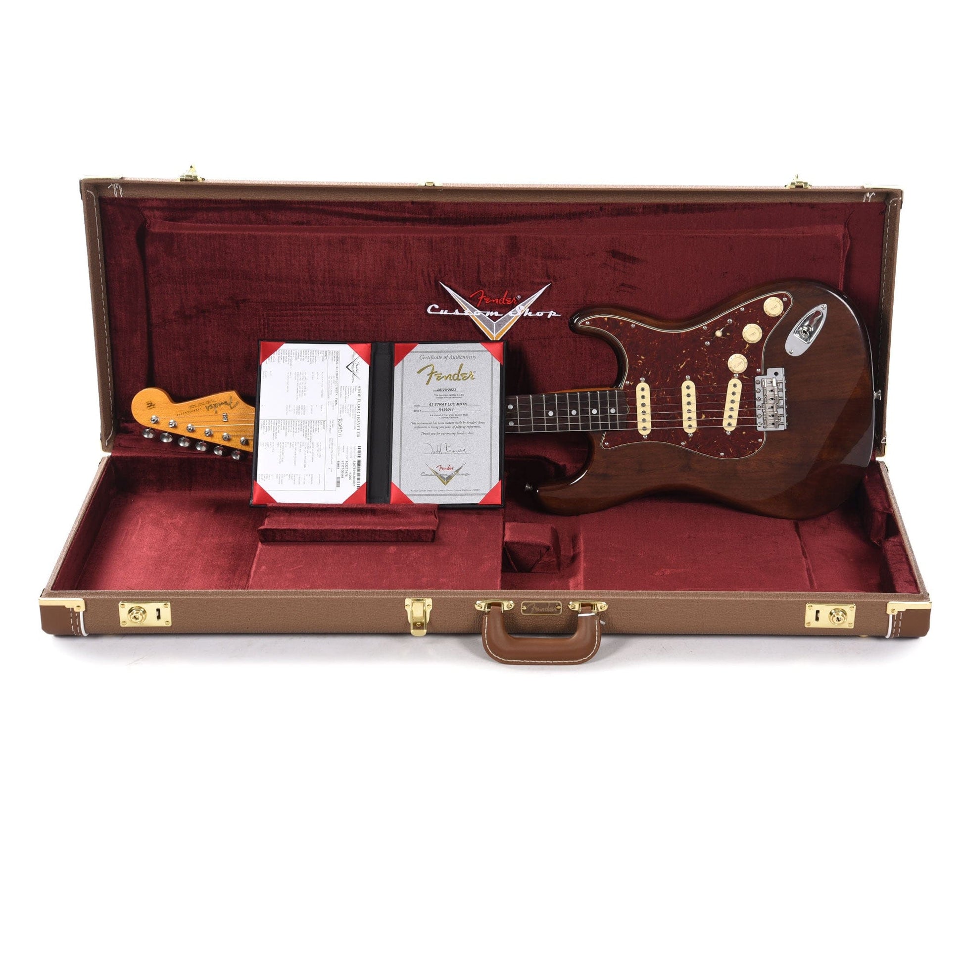 Fender Custom Shop 1963 Stratocaster Deluxe Closet Classic Faded Walnut Master Built by Todd Krause Electric Guitars / Solid Body