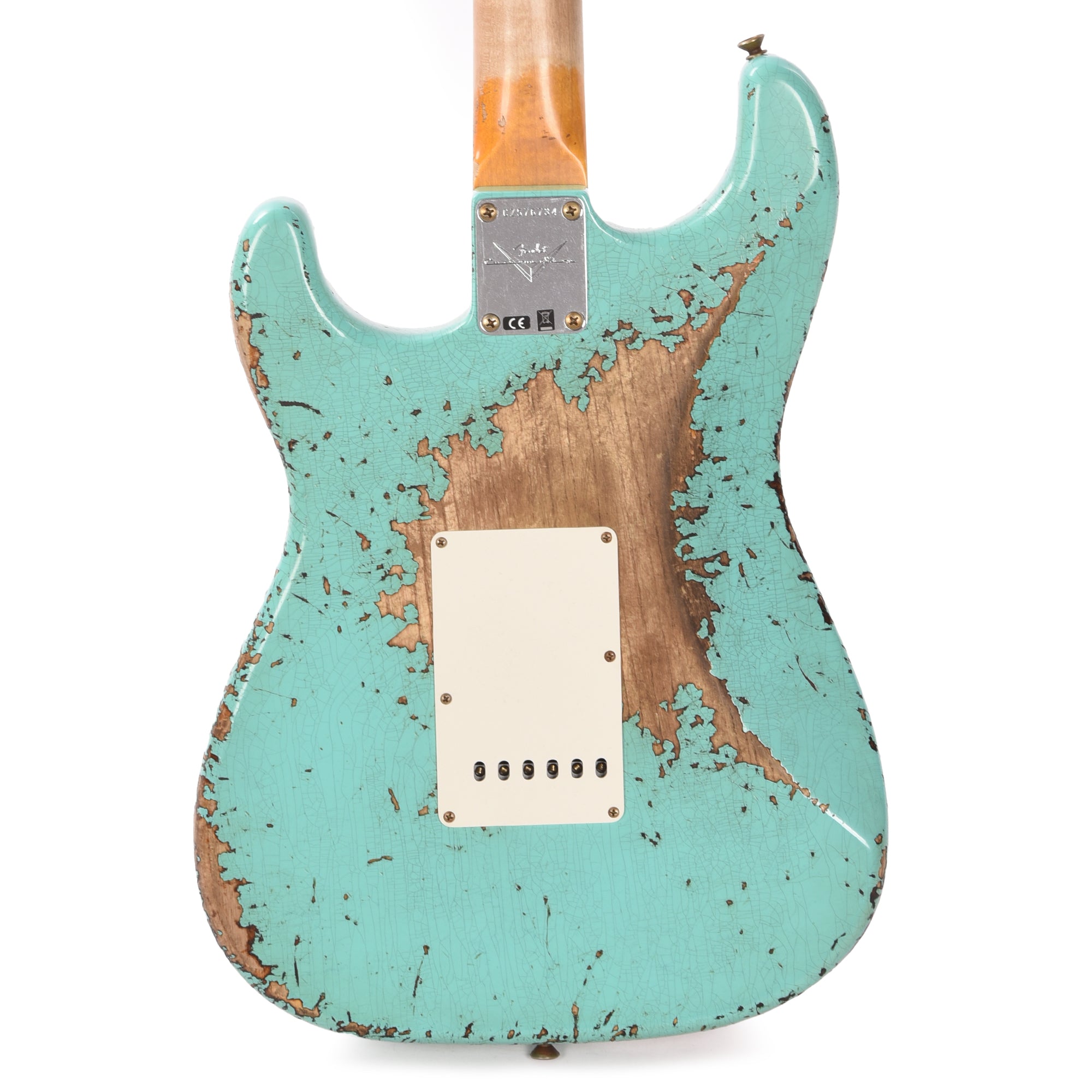 Fender Custom Shop 1963 Stratocaster Super Heavy Relic Super Faded Aged Surf Green over 3-Color Sunburst Electric Guitars / Solid Body
